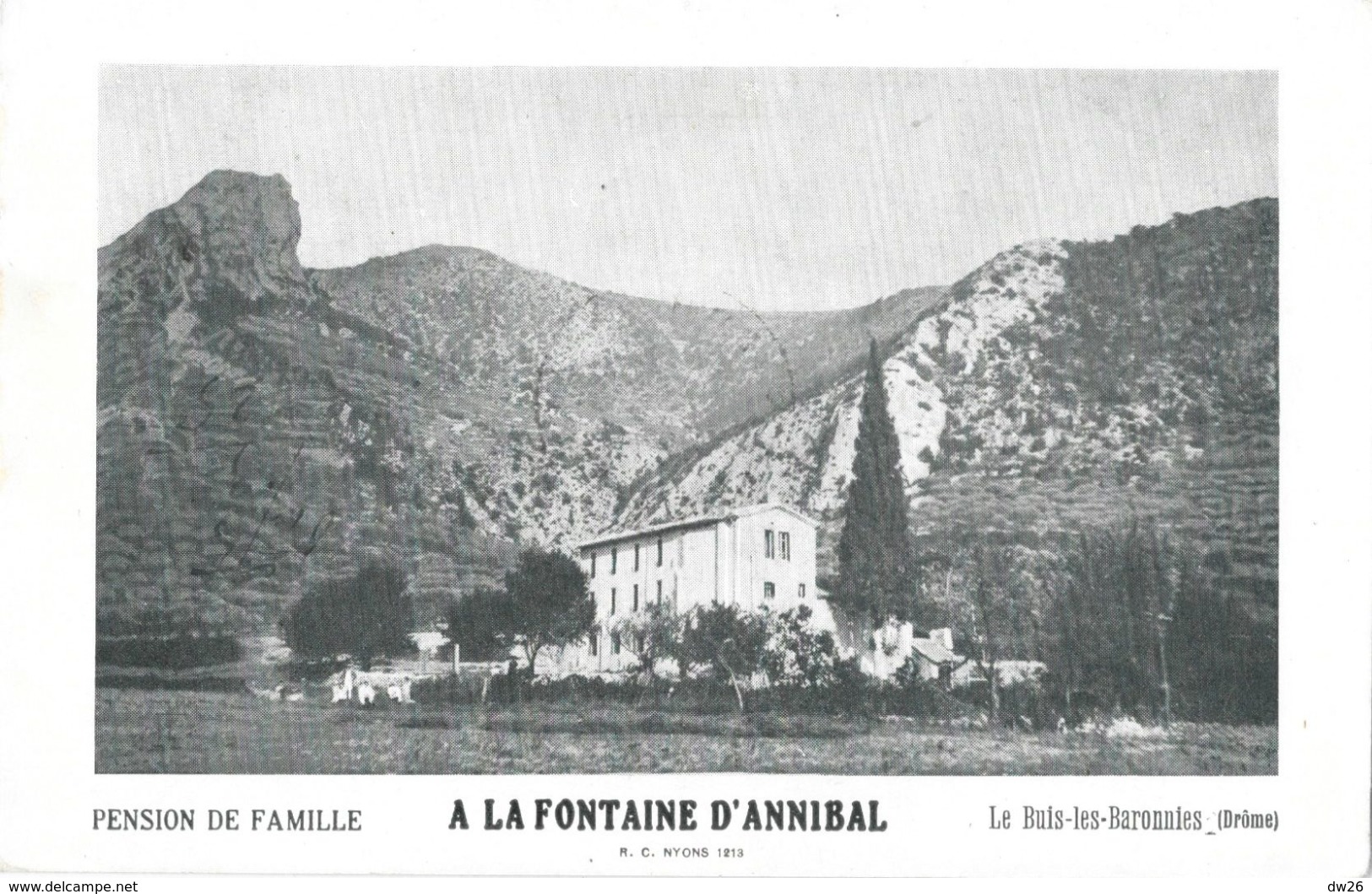 Le Buis-les-Baronnies (Drôme) - Pension De Famille, A La Fontaine D'Annibal 1930 - Carte R.C. Nyons - Buis-les-Baronnies