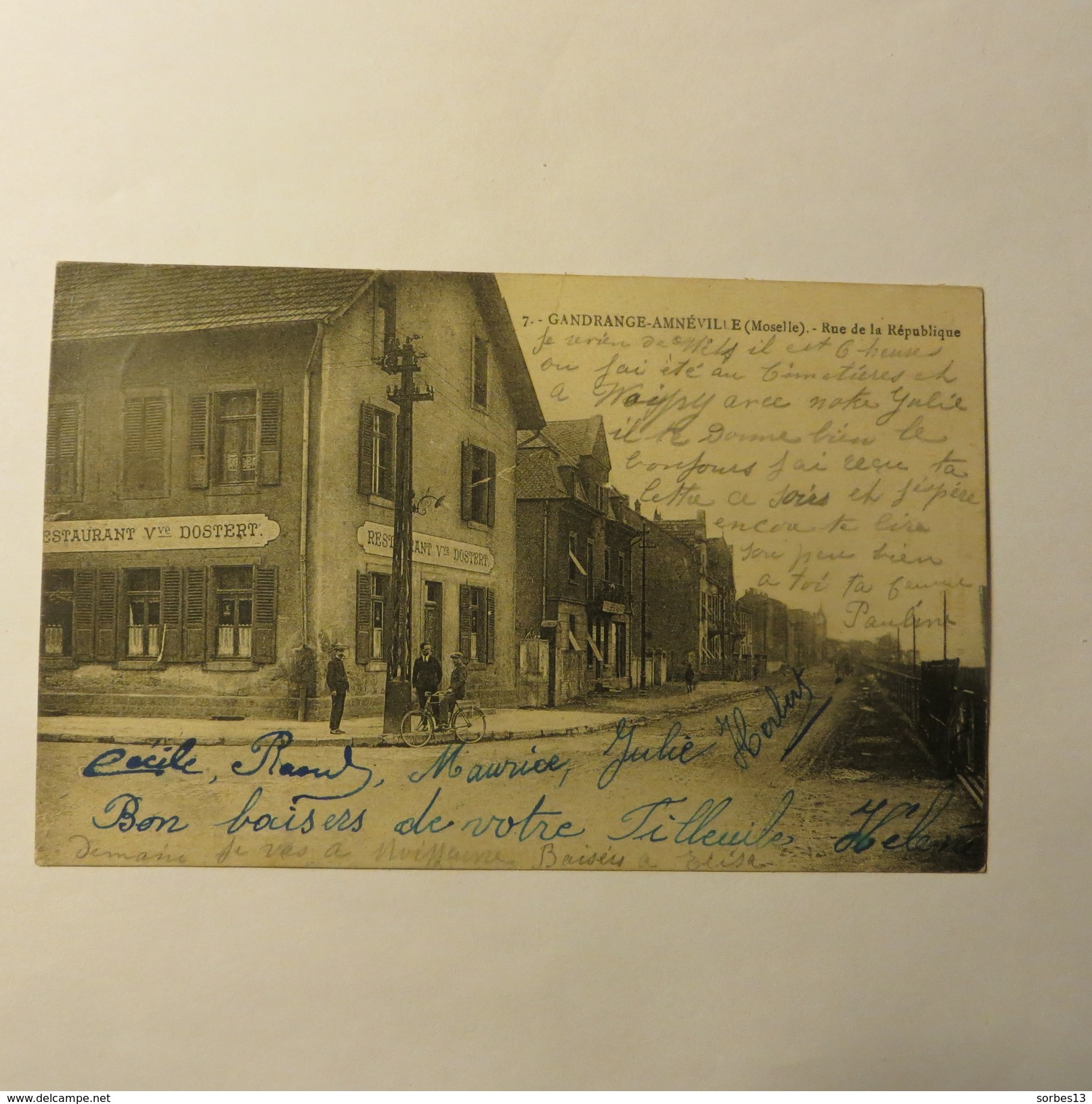 57 - GANDRANGE-AMNEVILLE  - Rue De La République En 1924 - Bitche