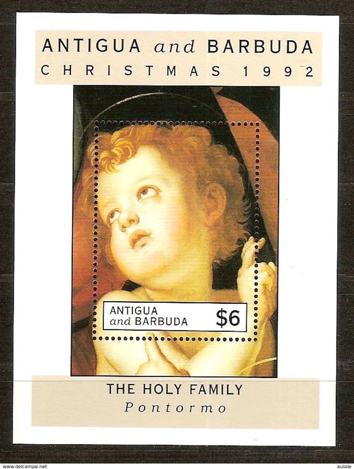 Antigua & Barbuda 1992 Yvertn° Bloc 237 *** MNH Cote 7,00 Euro Noël Kerstmis Christmas - Antigua Und Barbuda (1981-...)