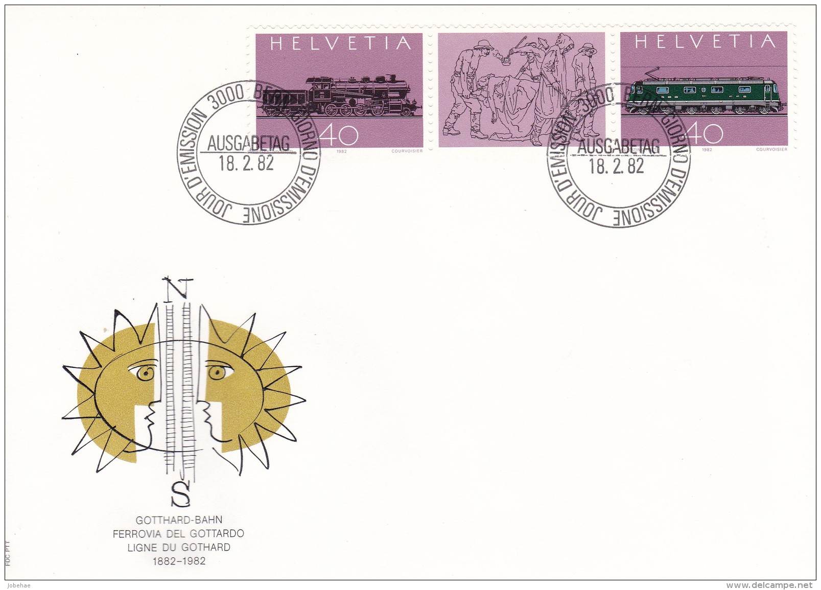 Helvetia (Suisse) COB° 1148-1149 - FDC