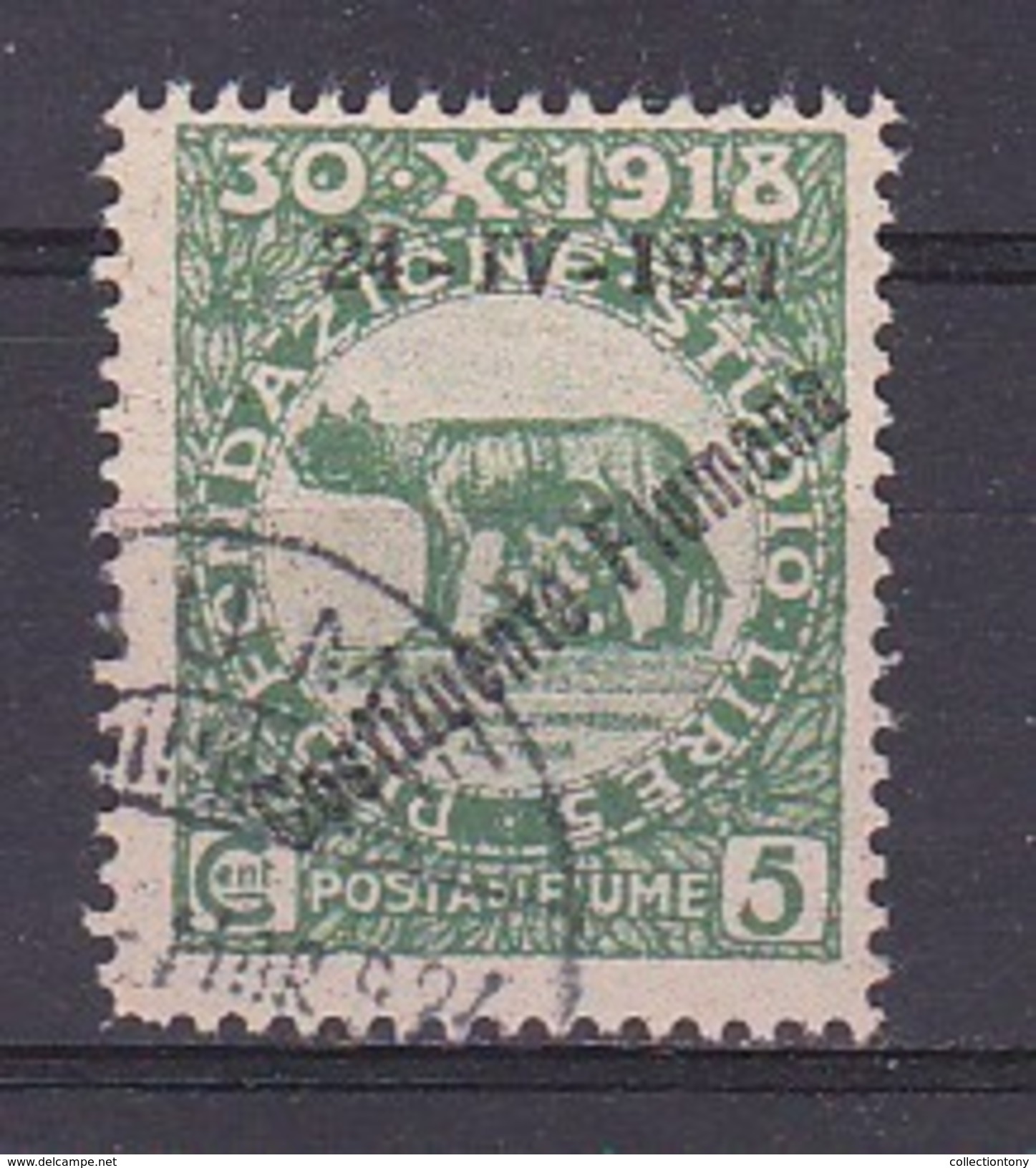 1921 - OCCUPAZIONE - FIUME - USATO - CATALOGO SASSONE - N.164 (250) - Occupazione Austriaca