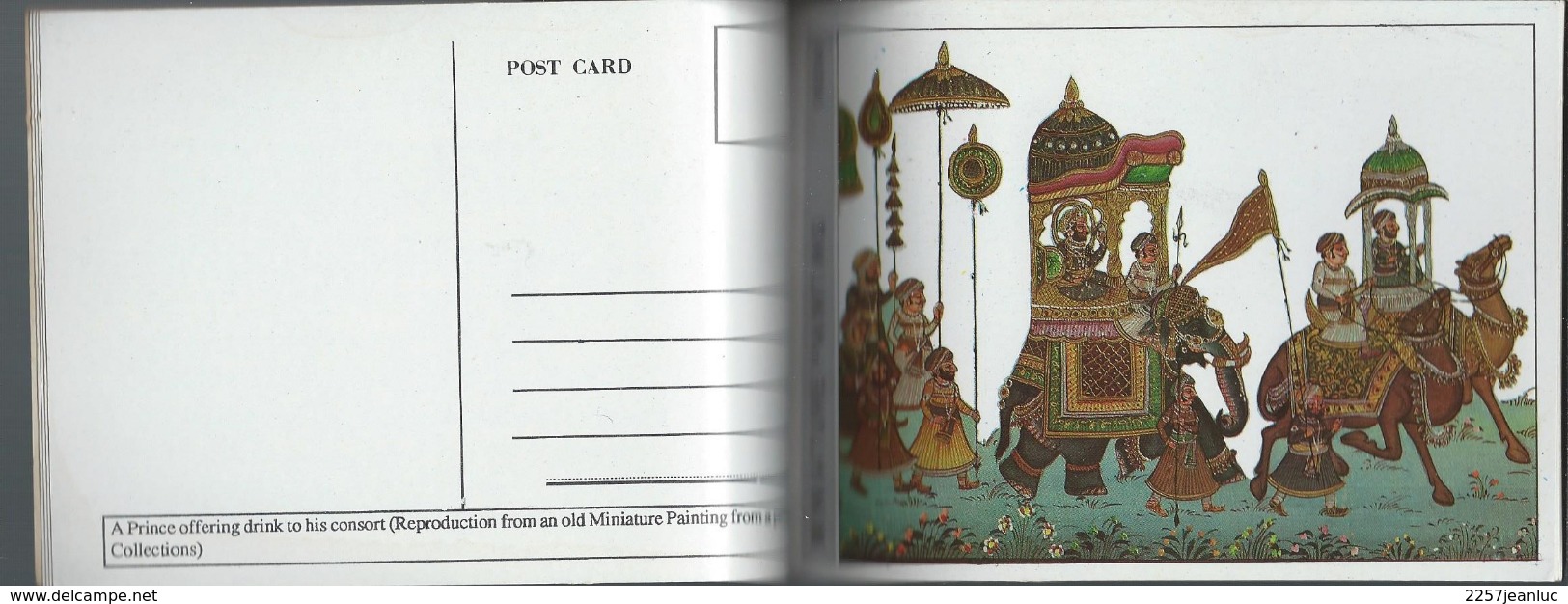 Lot De 2 Carnets  De 12CP - Inde - Indian - Miniature Paintings & Red Fort Delhi - Dubai
