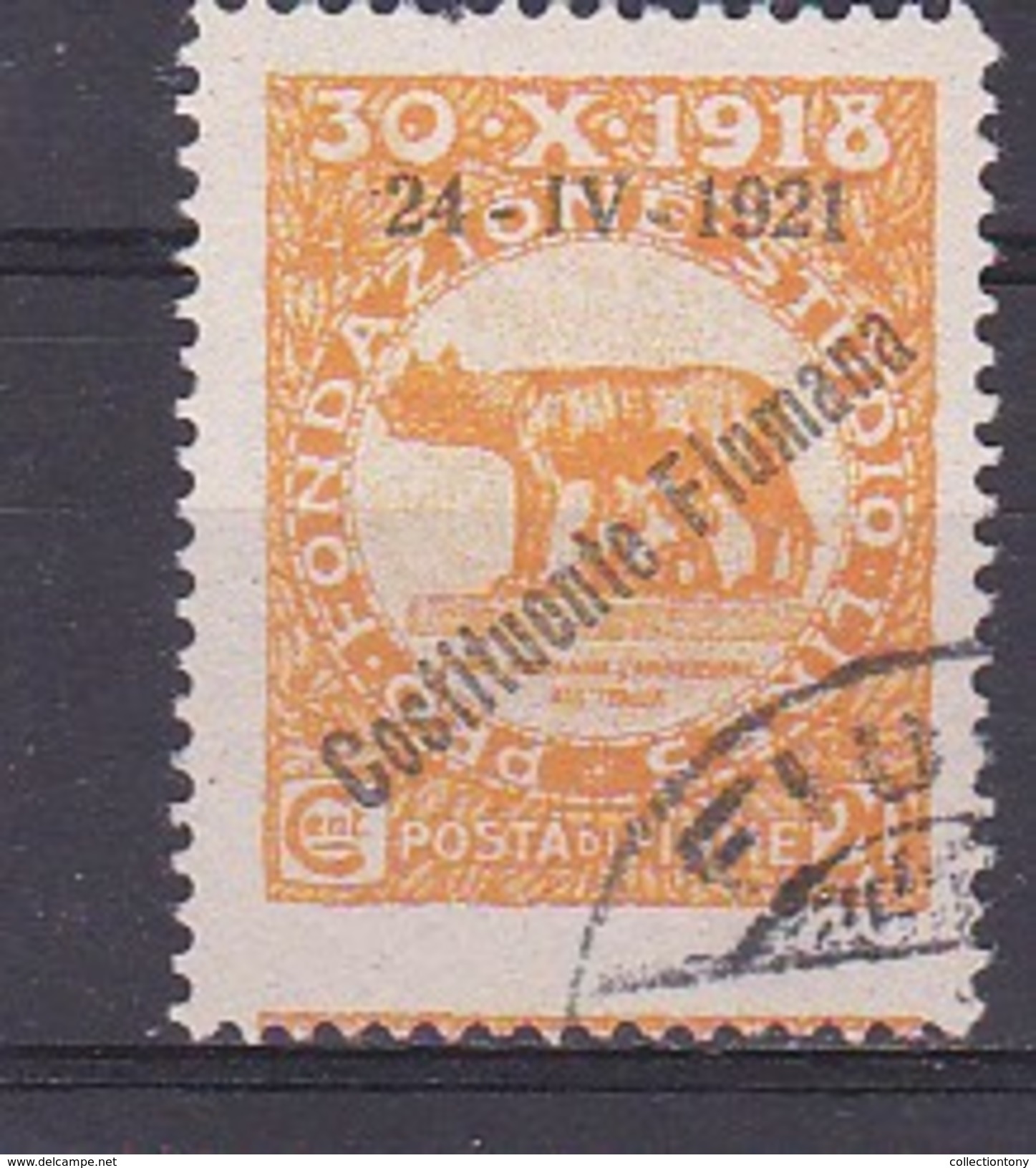 1921 - OCCUPAZIONE - FIUME - USATO - CATALOGO SASSONE - N.167 (253) - Fiume