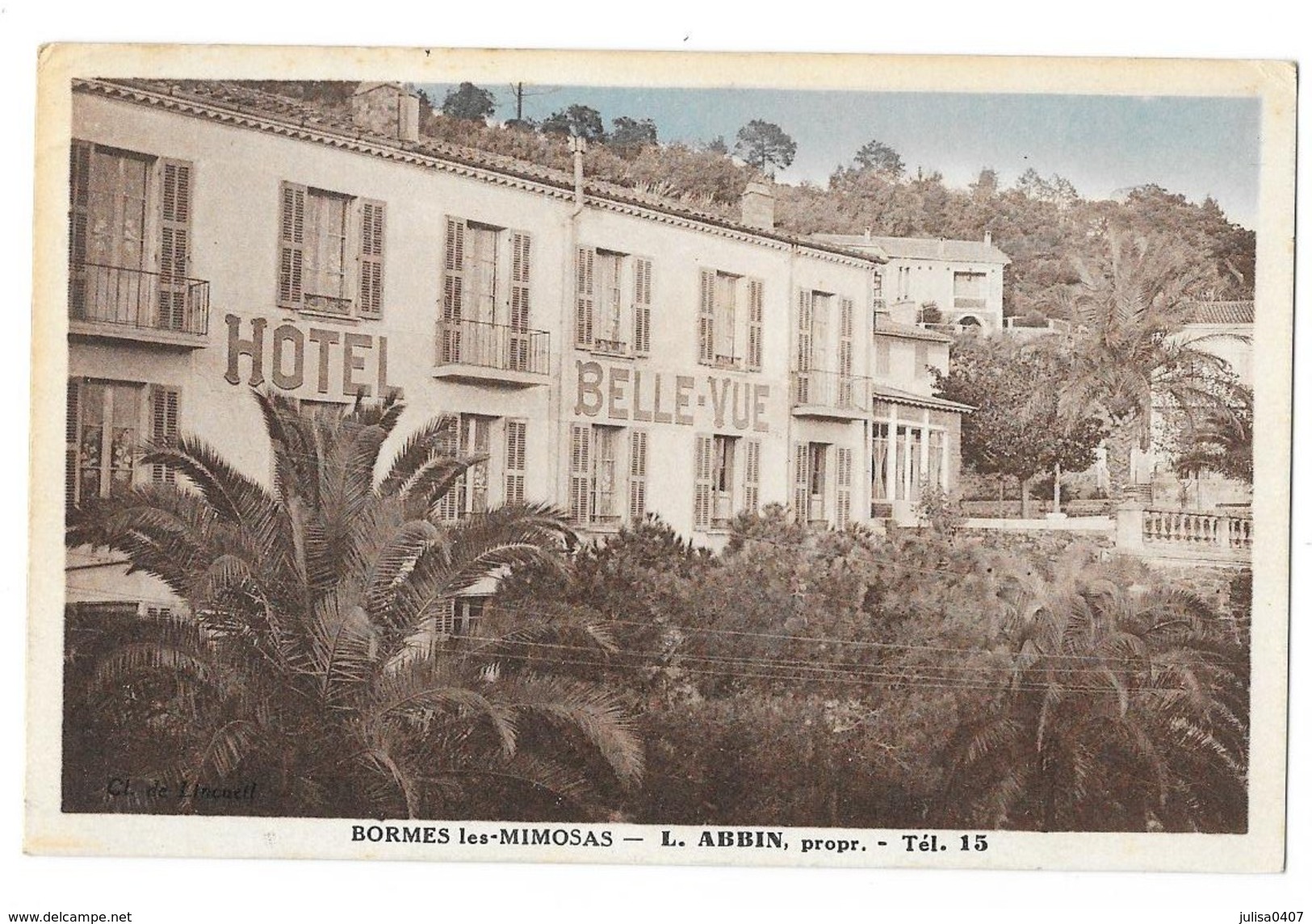 BORMES LES MIMOSAS (83) Hotel Belle Vue ABBIN Propriétaire - Bormes-les-Mimosas