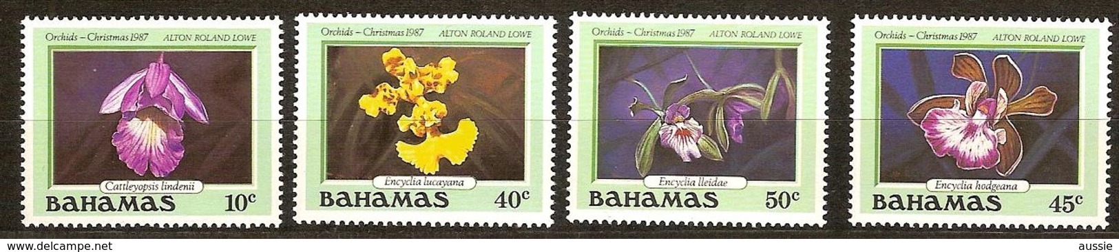 Bahamas 1987 Yvertn° 651-654 *** MNH Cote 16,00 Euro Flore Noël Christmas Kerstmis - Bahamas (1973-...)