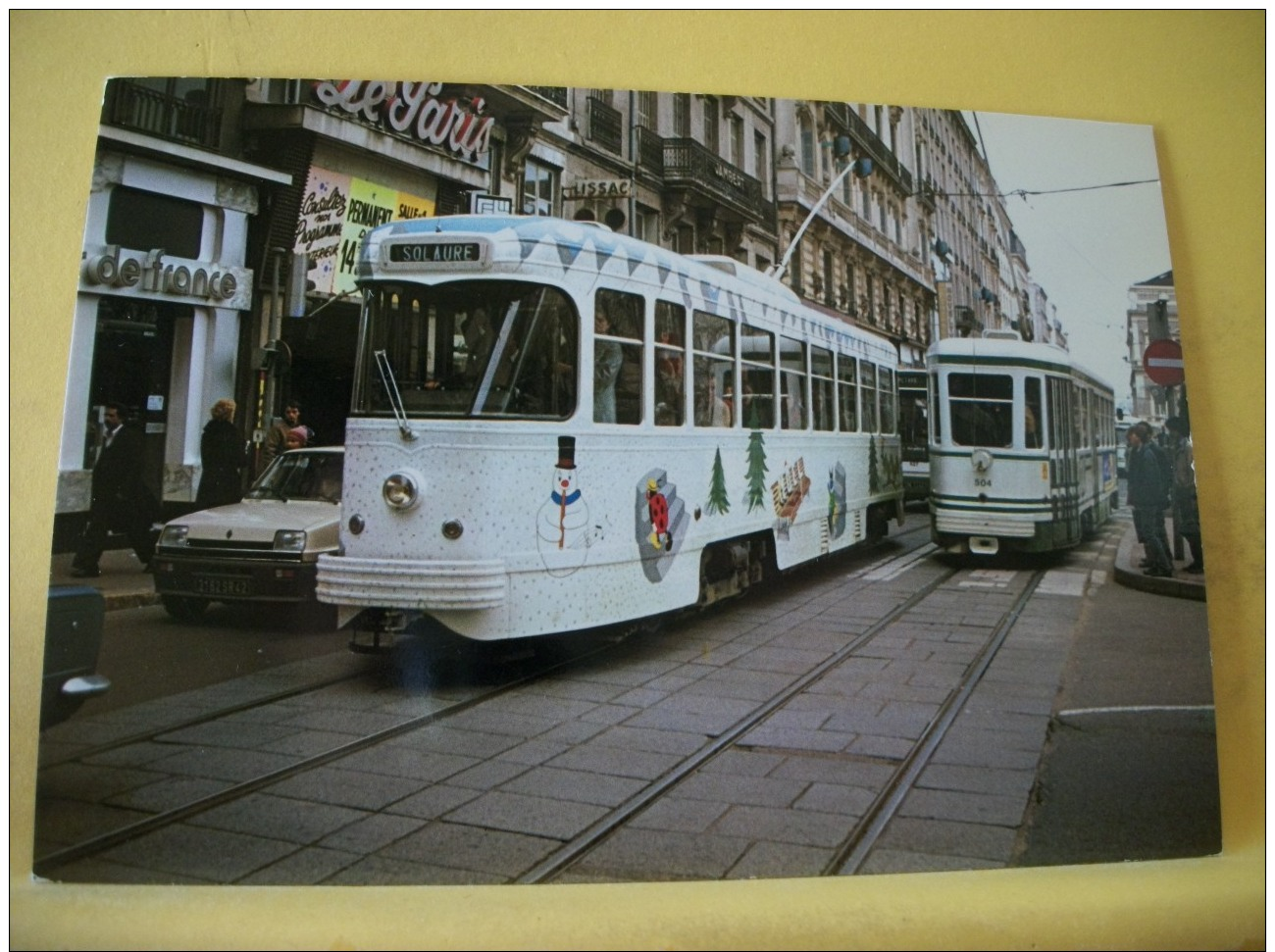 TRAIN 4908 - VUE N° 08/36 - SERIE DE 36 CARTES SUR LES TRAMWAYS DE SAINT ETIENNE DANS LA LOIRE - Tramways