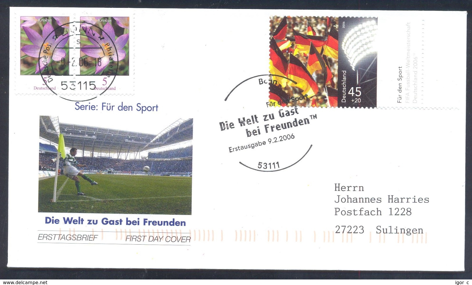 Germany 2006 Cover Football Fussball Soccer Calcio FIFA World Cup Weltmeisterschaft WM Die Welt Zu Gast Bei Freunden - 2006 – Deutschland