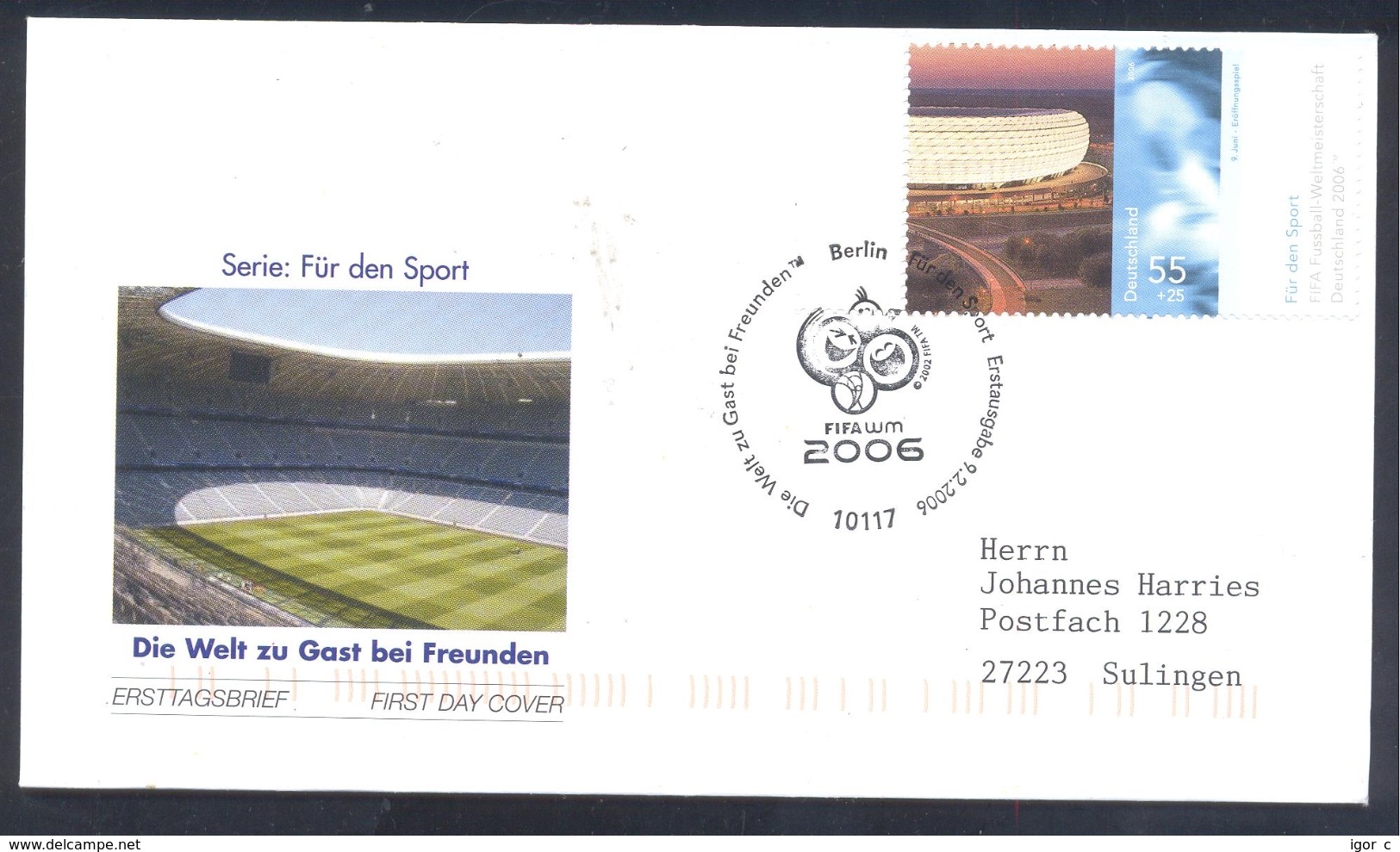 Germany 2006 Cover Football Fussball Soccer Calcio FIFA World Cup Weltmeisterschaft WM Die Welt Zu Gast Bei Freunden - 2006 – Deutschland