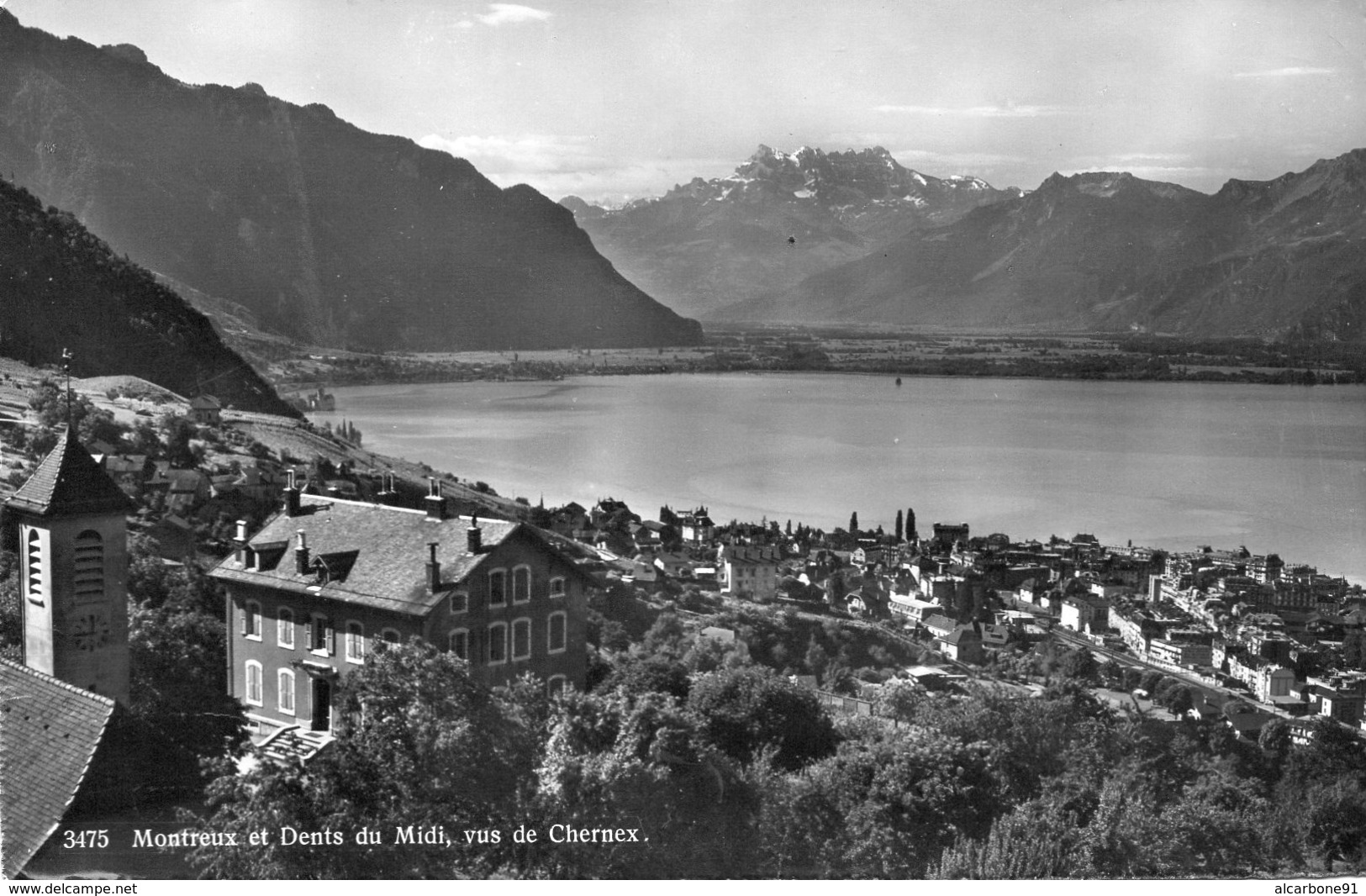 MONTREUX Et DENTS DU MIDI , Vus De Chernex - Montreux