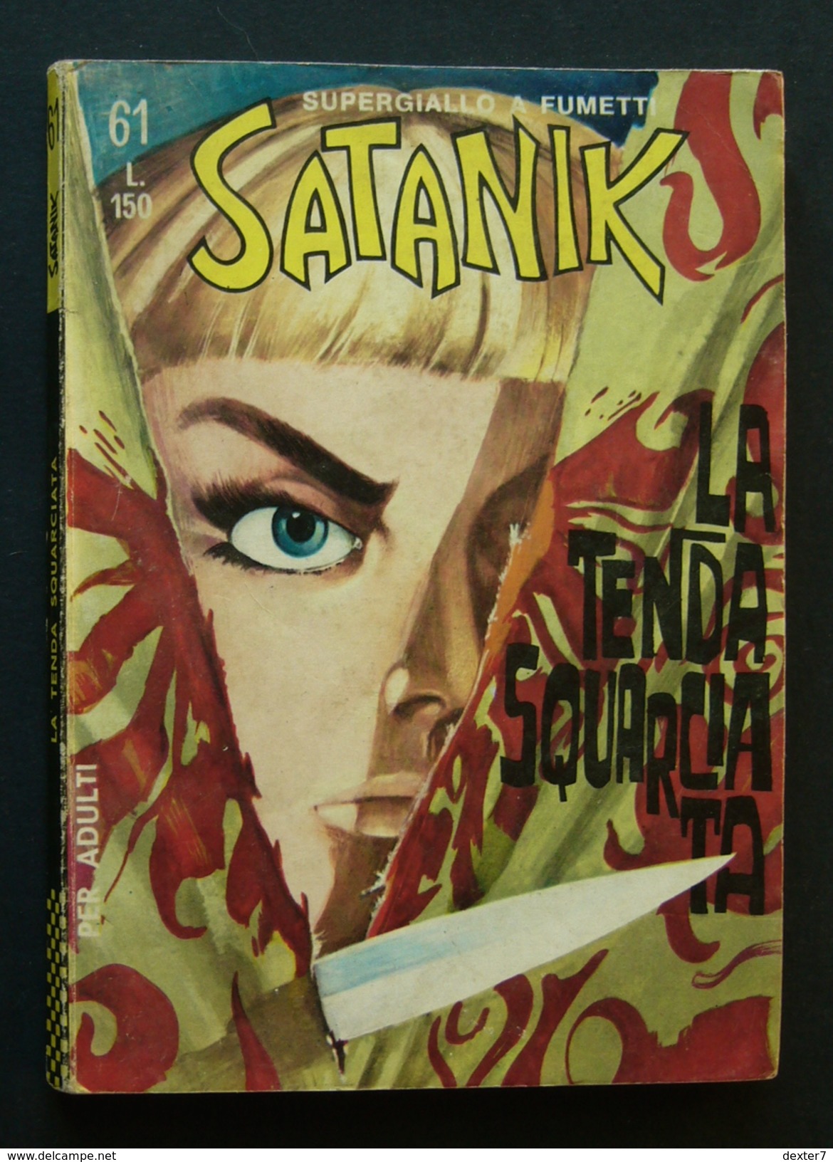 Satanik 61 - La Tenda Squarciata - Maggio 1967, Prima Edizione - Prime Edizioni