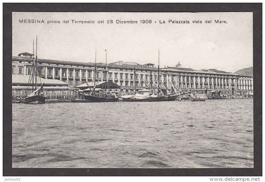 74637/ MESSINA Prima Del Terremoto 1908, La Palazzata Vista Dal Mare - Messina