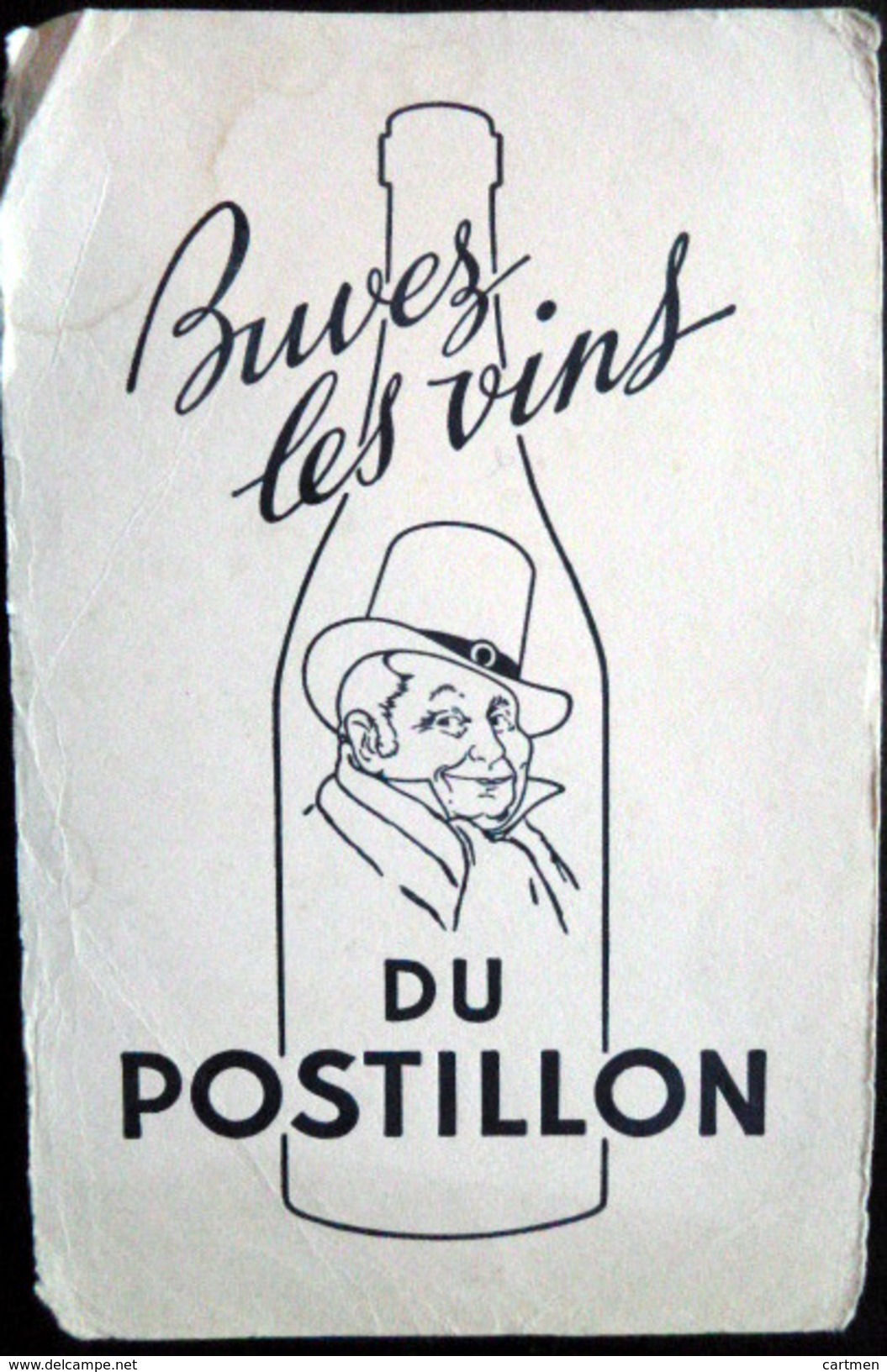 BUVARD ALCOOL VIN DU POSTILLON UN COIN CASSE SINON  BON ETAT - Liqueur & Bière