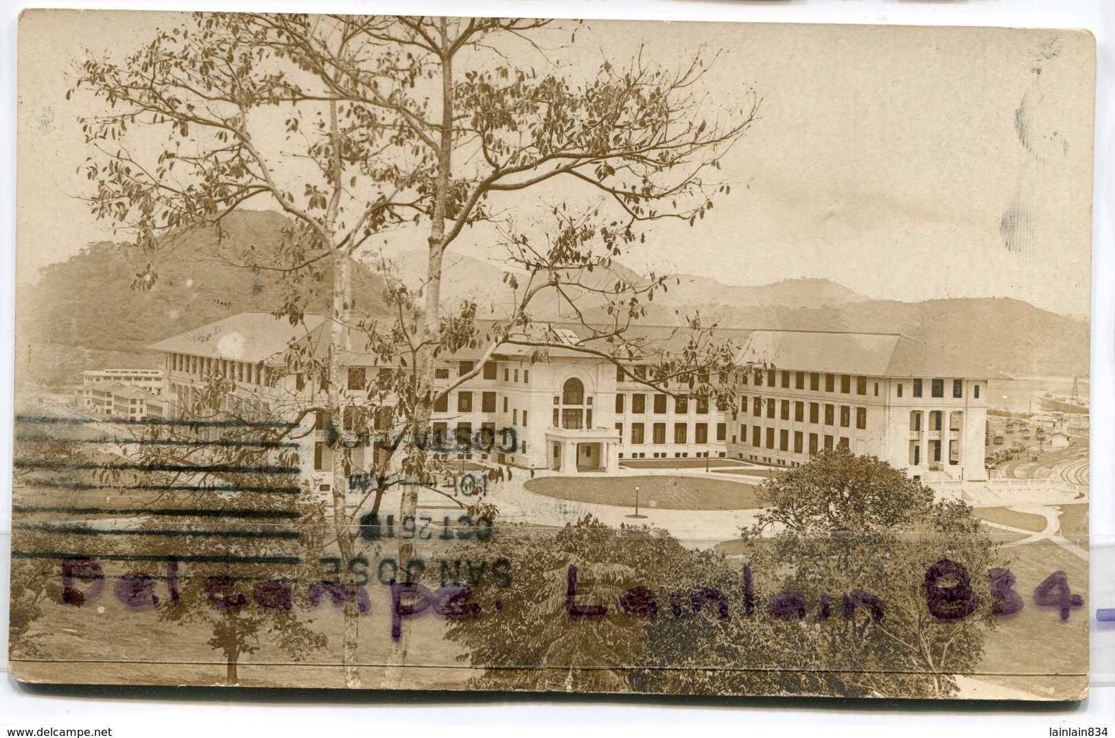 - PANAMA - Colon En 1919 - Magnifique Bâtiment, Timbre, TBE, Pour Le Costa Rica, SAN JOSE, écrite, Scans. - Panamá
