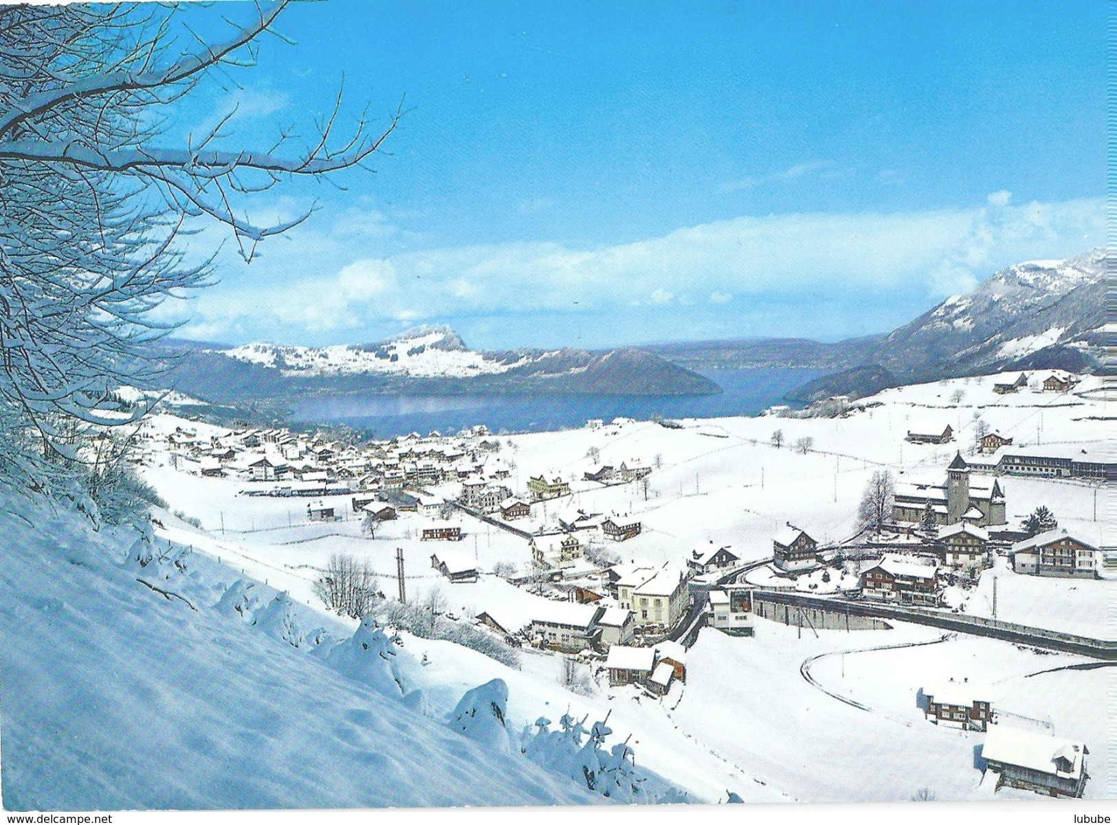 Emmetten - Dorf Im Winter          1980 - Emmetten