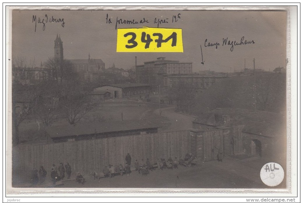 ALLG    AK PC CARTE PHOTO 3471  CAMP DE PRISONNIERS MAGDEBURG - Magdeburg