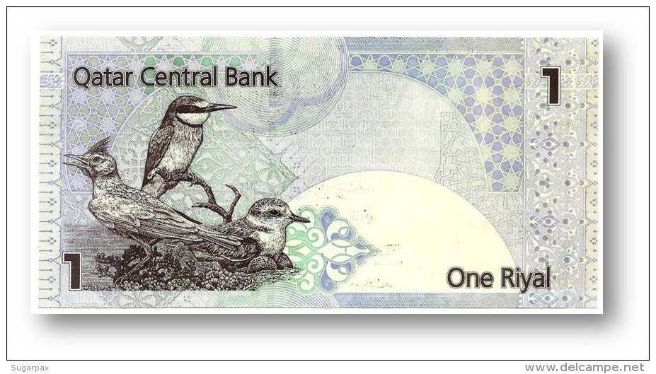 QATAR - 1 Riyal - ND ( 2003 ) - Pick 20 - Serie E/16 - Three Birds - 2 Scans - Qatar