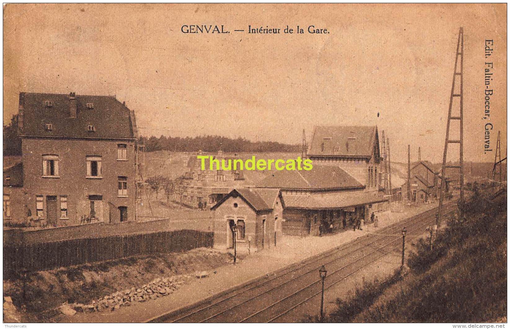 CPA GENVAL INTERIEUR DE LA GARE - Rixensart