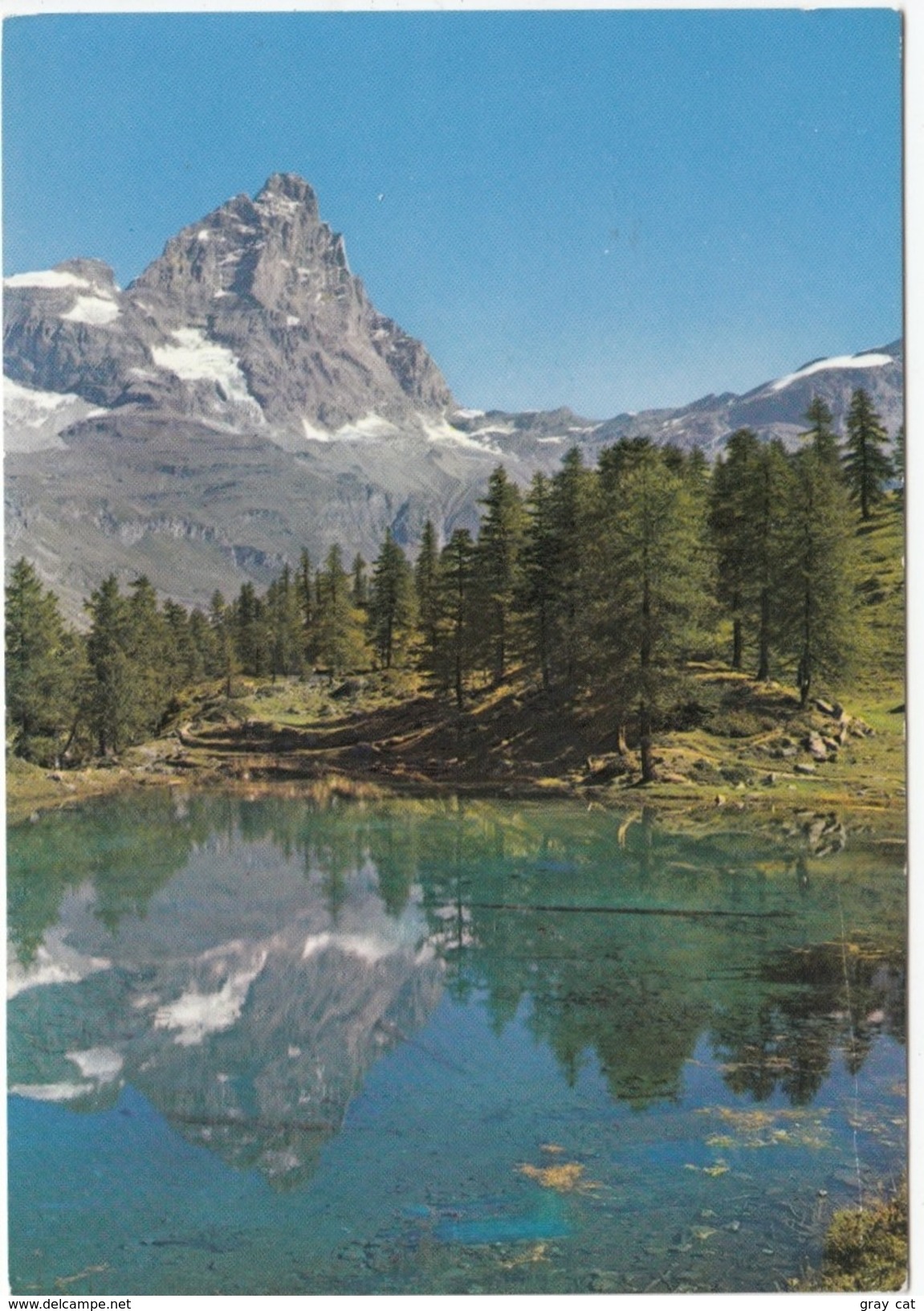 Valle D'Aosta, CERVINIA - BREUIL, Lago Bleu, Sullo Sfondo M. Cervino, Unused Postcard [19373] - Other & Unclassified