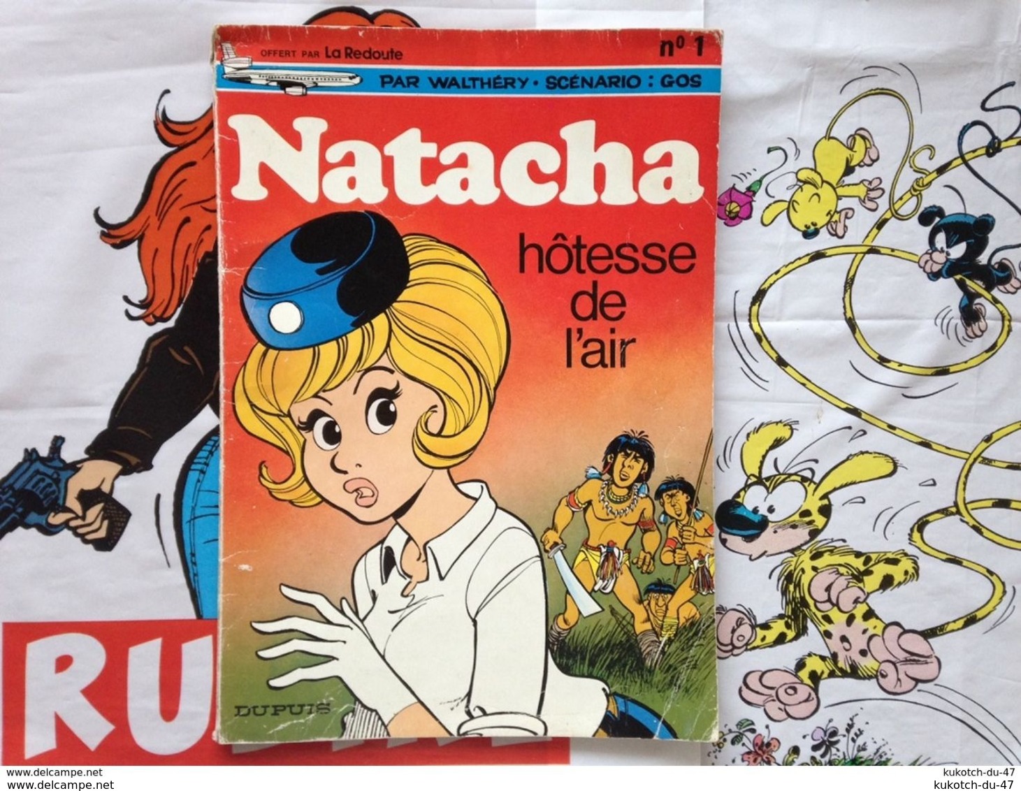 BD Natacha Hotesse De L'air - Walthéry - Publicité (1973) - Natacha