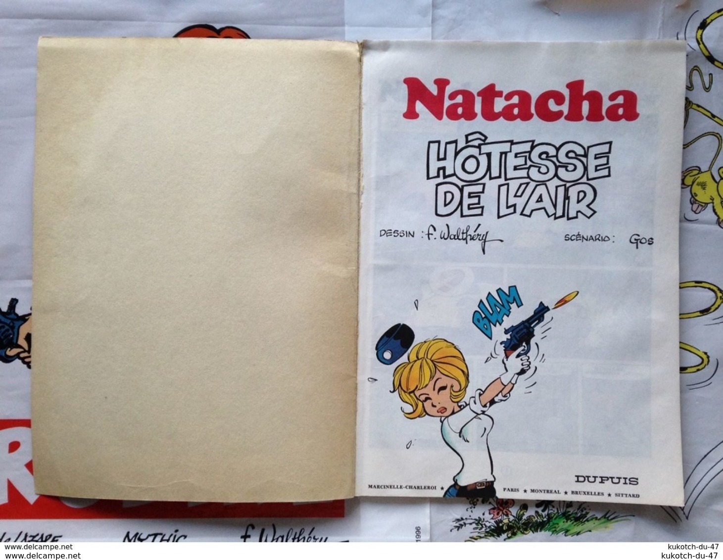 BD Natacha Hotesse De L'air - Walthéry - Publicité (1973) - Natacha