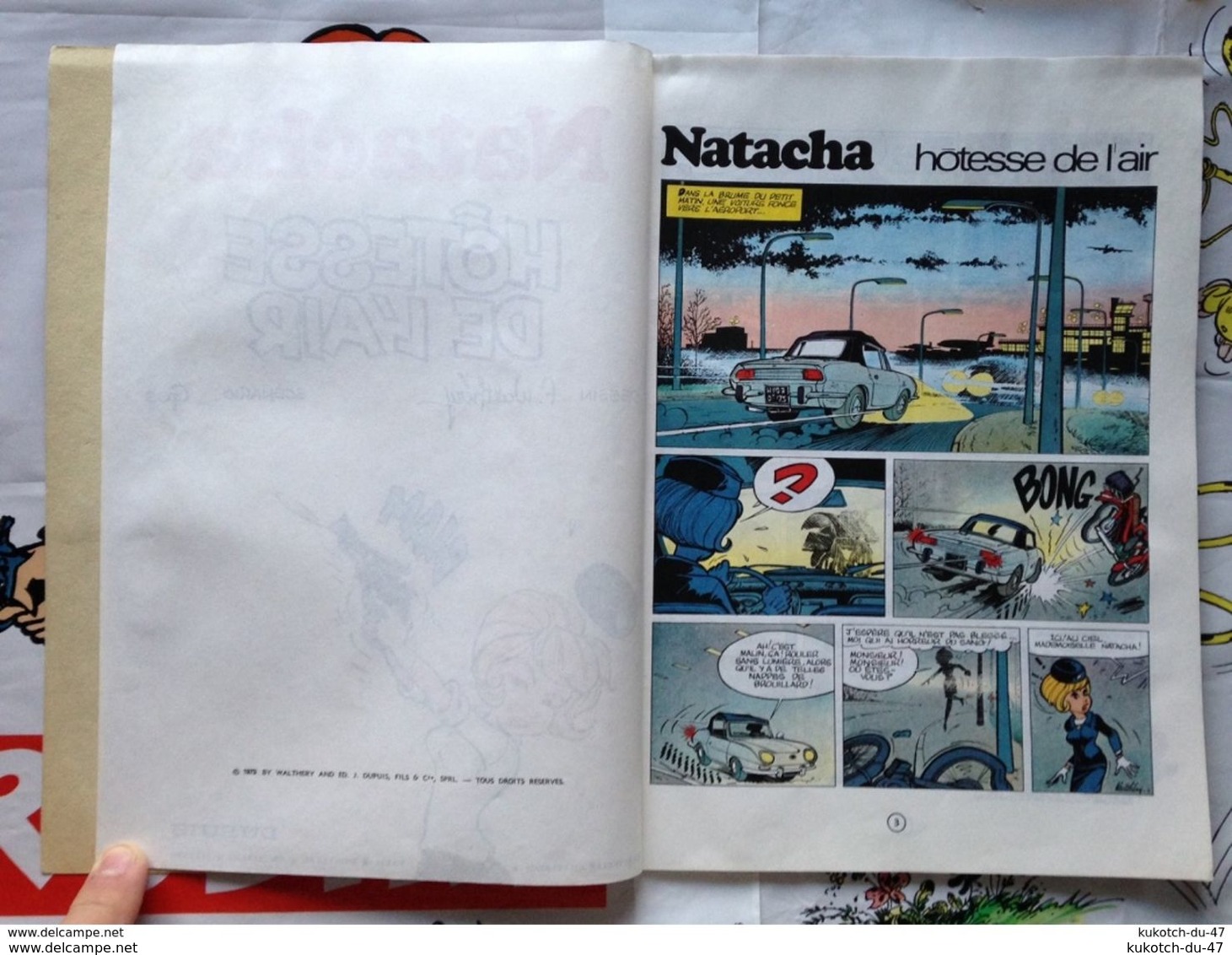 BD Natacha Hotesse De L'air - Walthéry - Publicité (1973) - Natacha