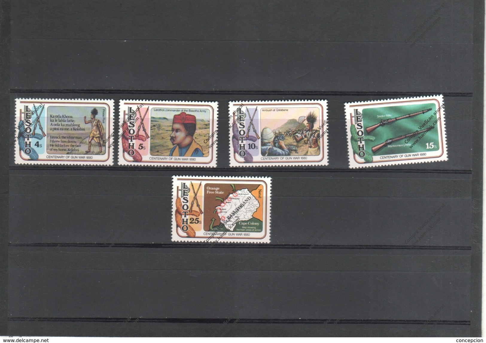 LESOTHO Nº 390 AL 394 - Militaria