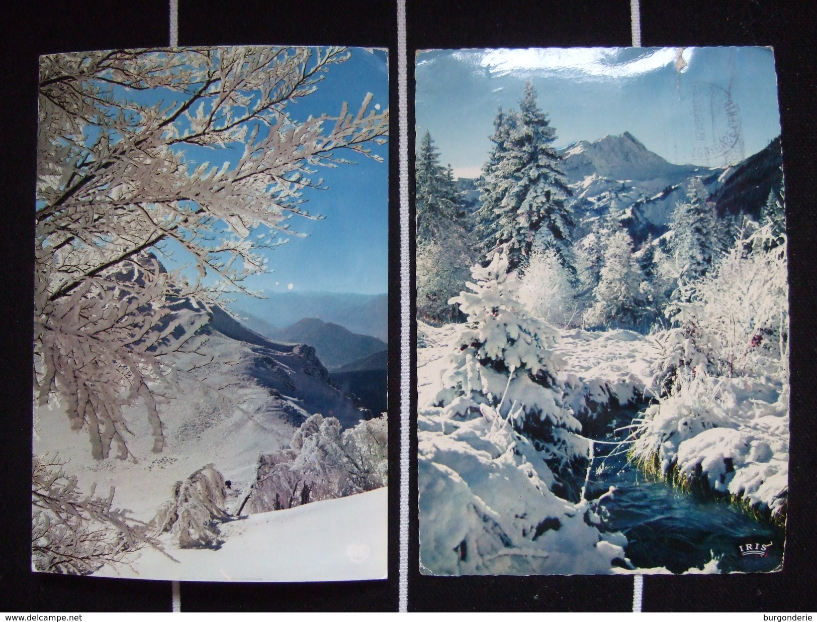 PAYSAGES DE NEIGE EN MONTAGNE / JOLI LOT DE 20 CARTES PHOTOS / TOUTES LES PHOTOS