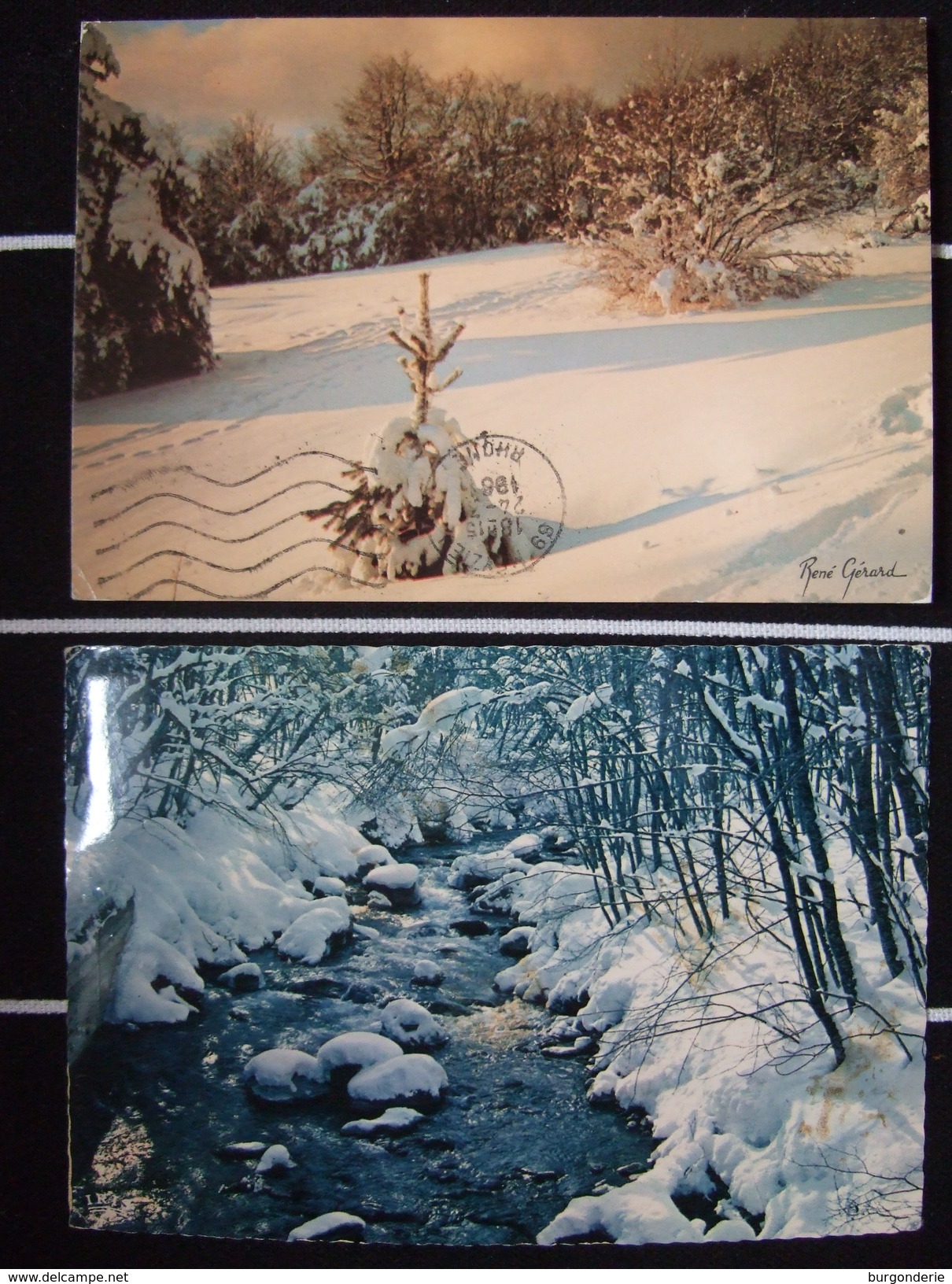 PAYSAGES DE NEIGE EN MONTAGNE / JOLI LOT DE 20 CARTES PHOTOS / TOUTES LES PHOTOS