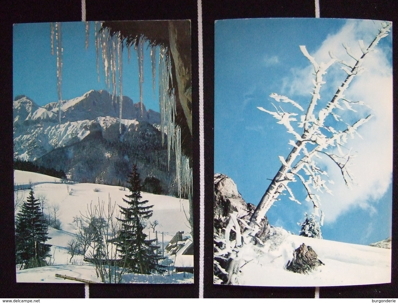 PAYSAGES DE NEIGE EN MONTAGNE / JOLI LOT DE 20 CARTES PHOTOS / TOUTES LES PHOTOS