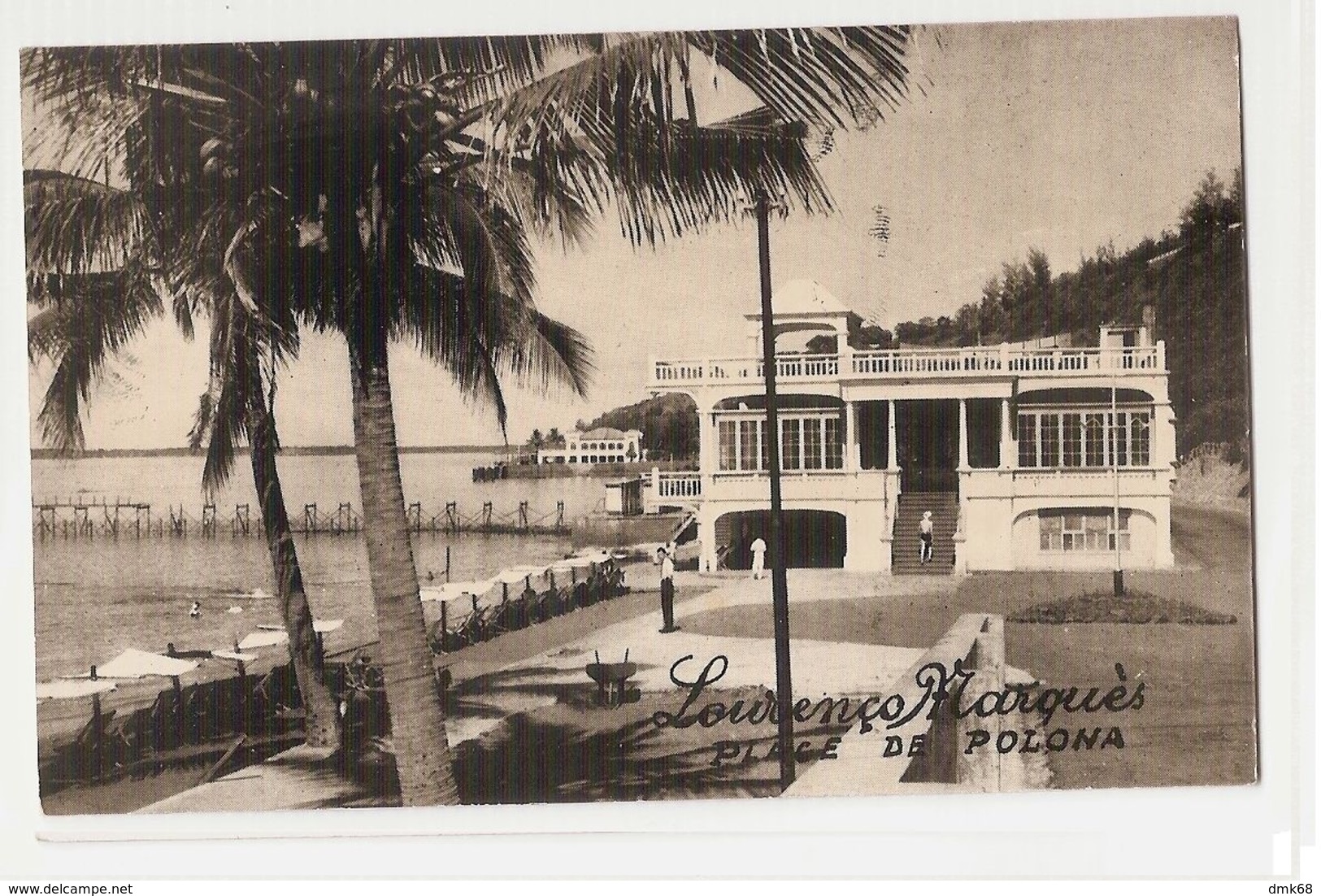 MOZAMBICO - MAPUTO / LOURENCO MARQUES - PLAGE DE POLONA - RPPC 1940s ( 328 ) - Mozambique