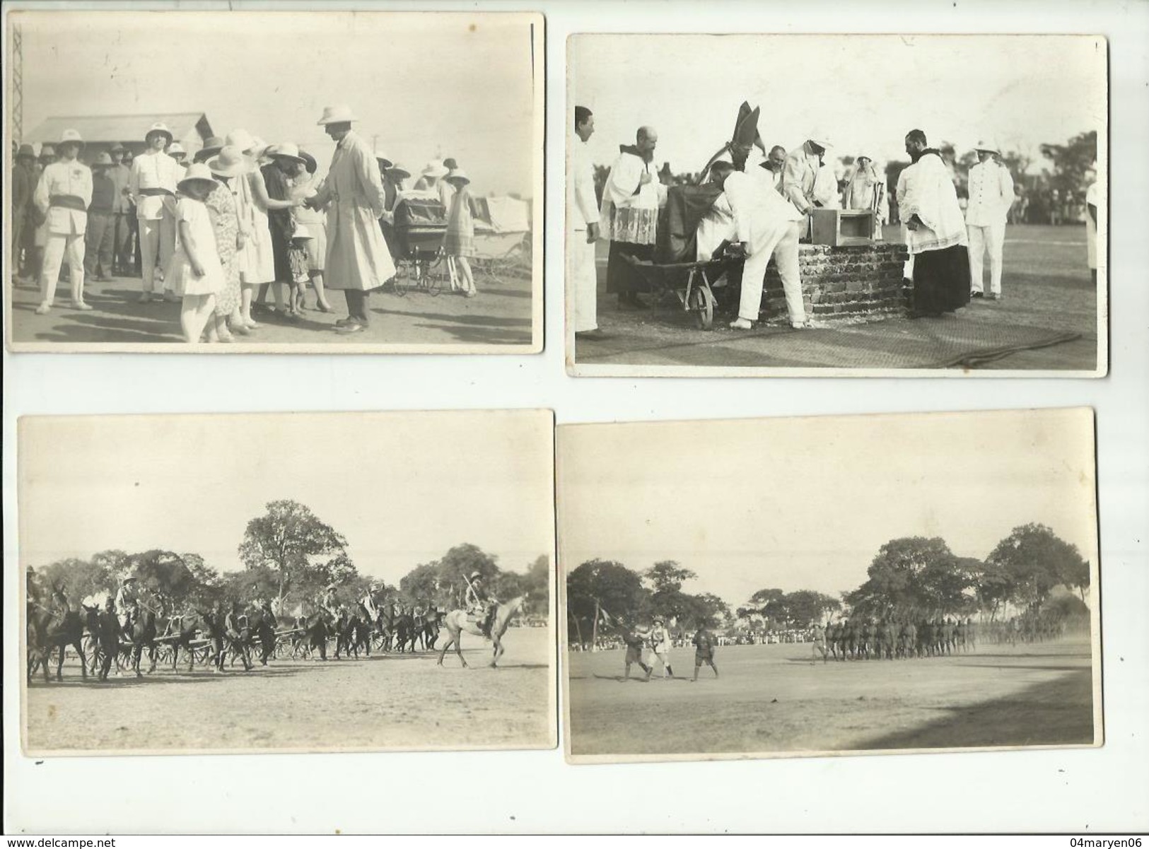 -*72 x fotokaart  -  *- "".Bezoek van Koning ALBERT I en Koningin ELISABETH aan Belgisch Congo - 1928  ""