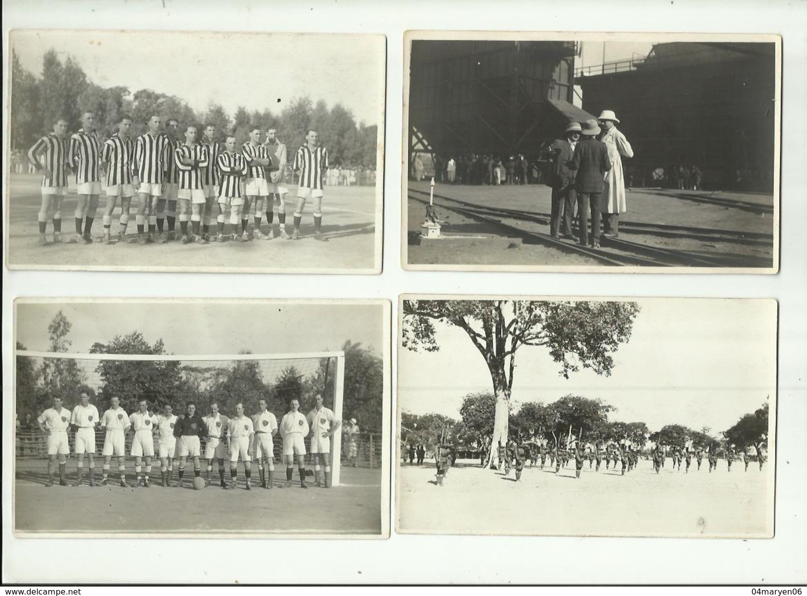 -*72 x fotokaart  -  *- "".Bezoek van Koning ALBERT I en Koningin ELISABETH aan Belgisch Congo - 1928  ""