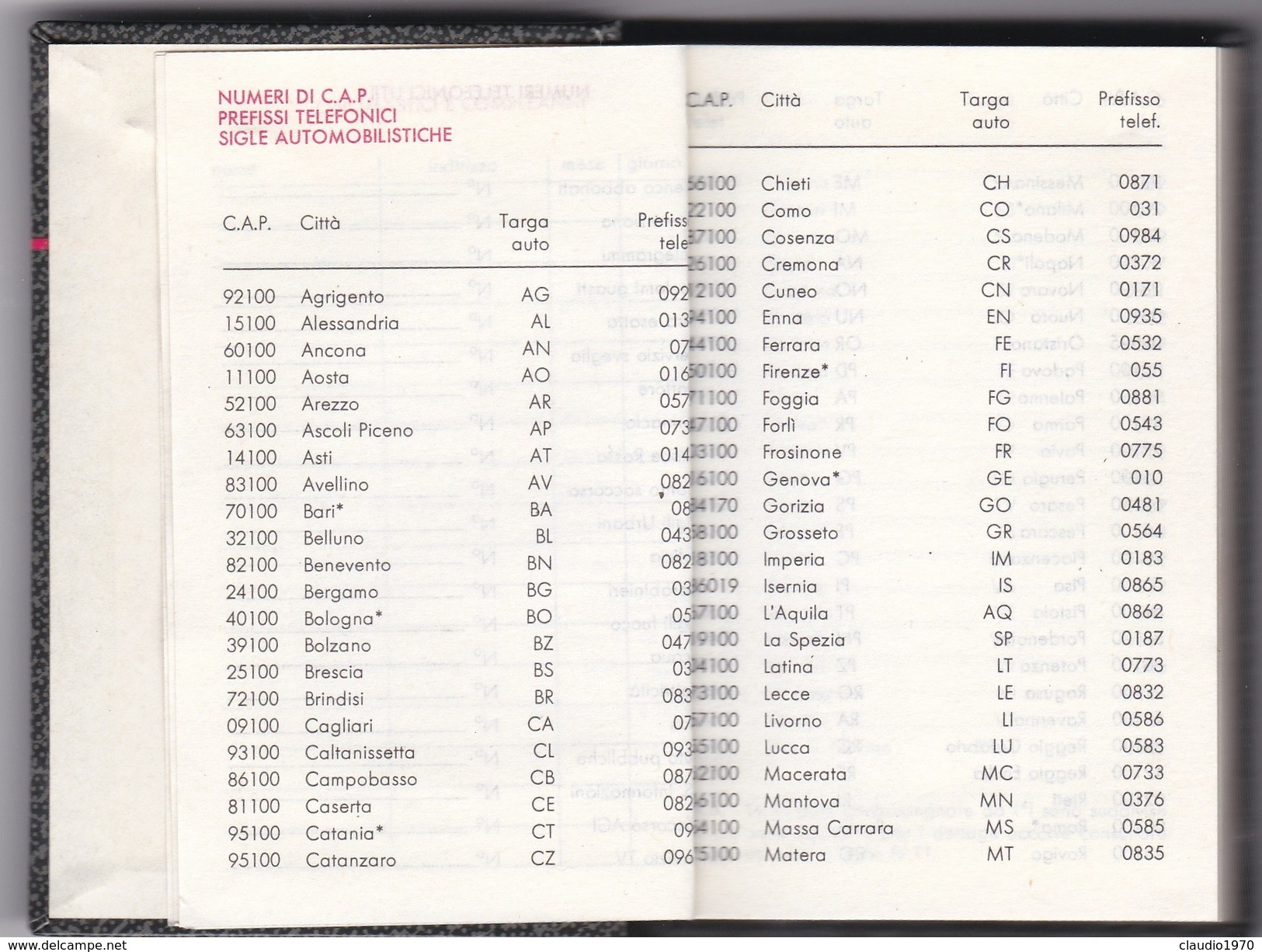 mini agenda-anno 1989.
