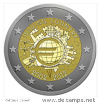 Belgique 2 Euro 2012 -Unc   ( 10 Years Of Euro Banknotes And Coins ) - Belgium