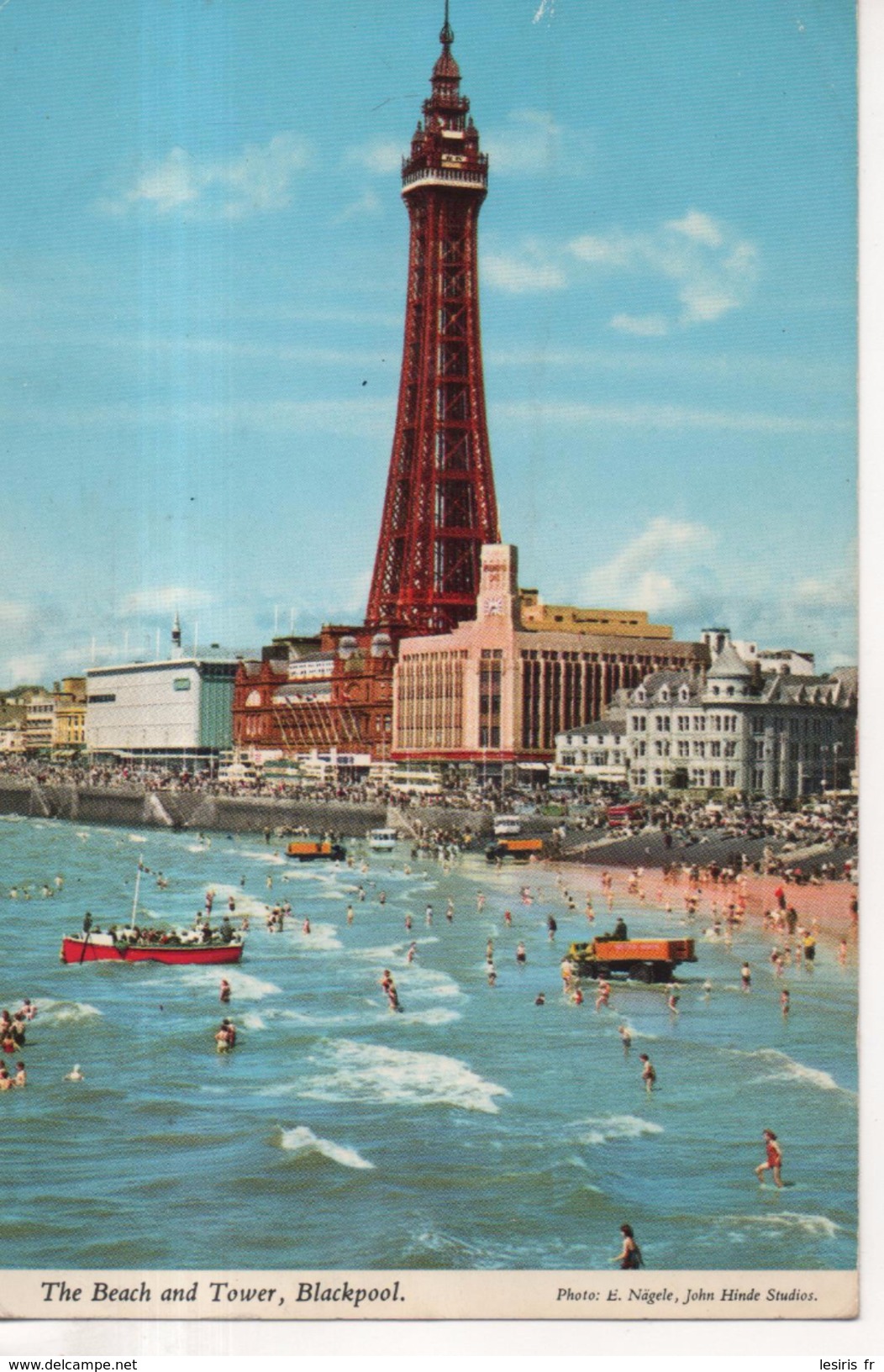 CP - PHOTO - THE BEACH AND TOWER - BLACKPOOL - E. NAGELE - JOHN HINDE - - Blackpool