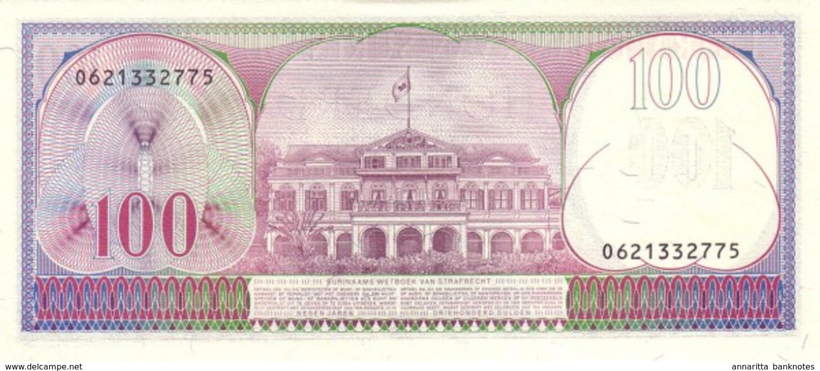 SURINAME 100 GULDEN 1985 P-128b NEUF [SR514b] - Surinam