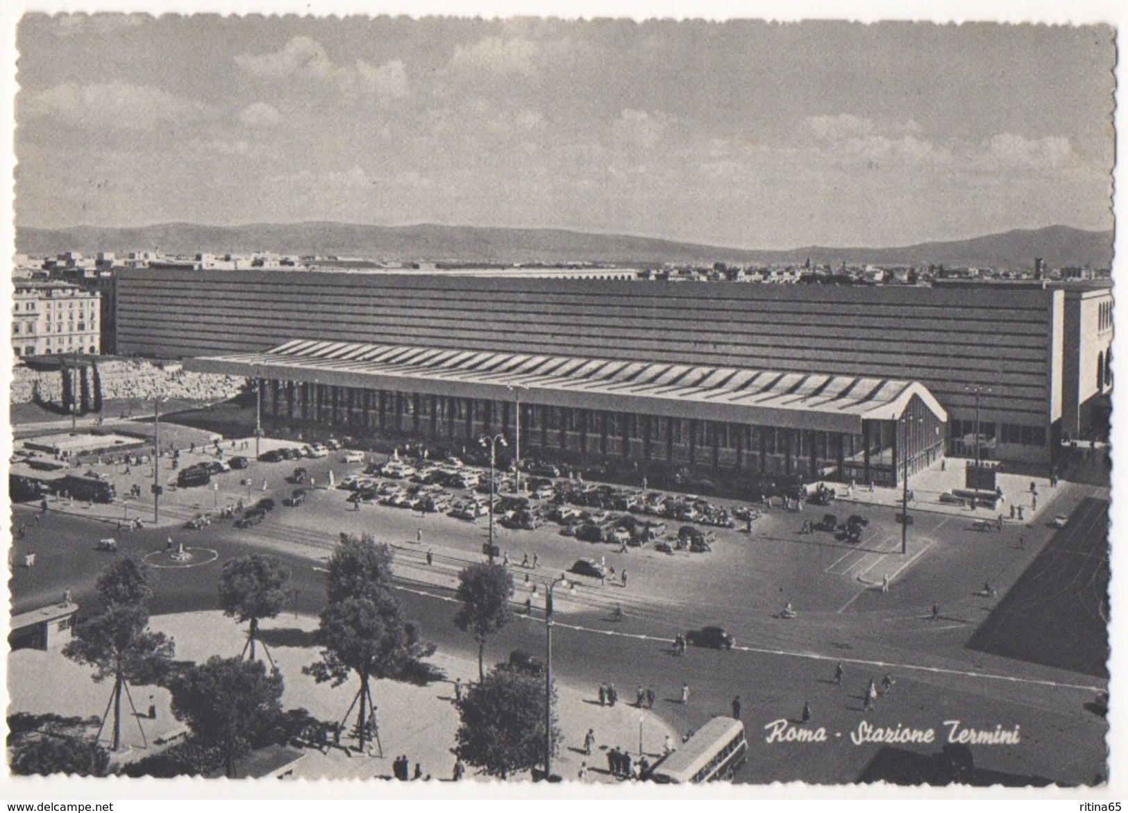 RM39 !!! ROMA STAZIONE TERMINI 1956 F.G. !!! - Stazione Termini