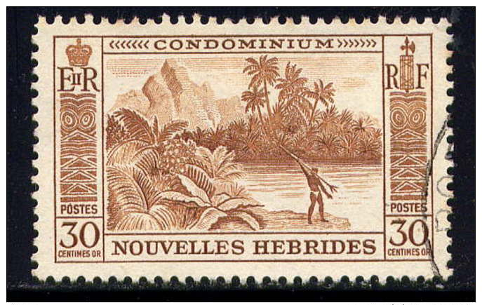 Nlles HEBRIDES -  180° - LA PÊCHE - Used Stamps