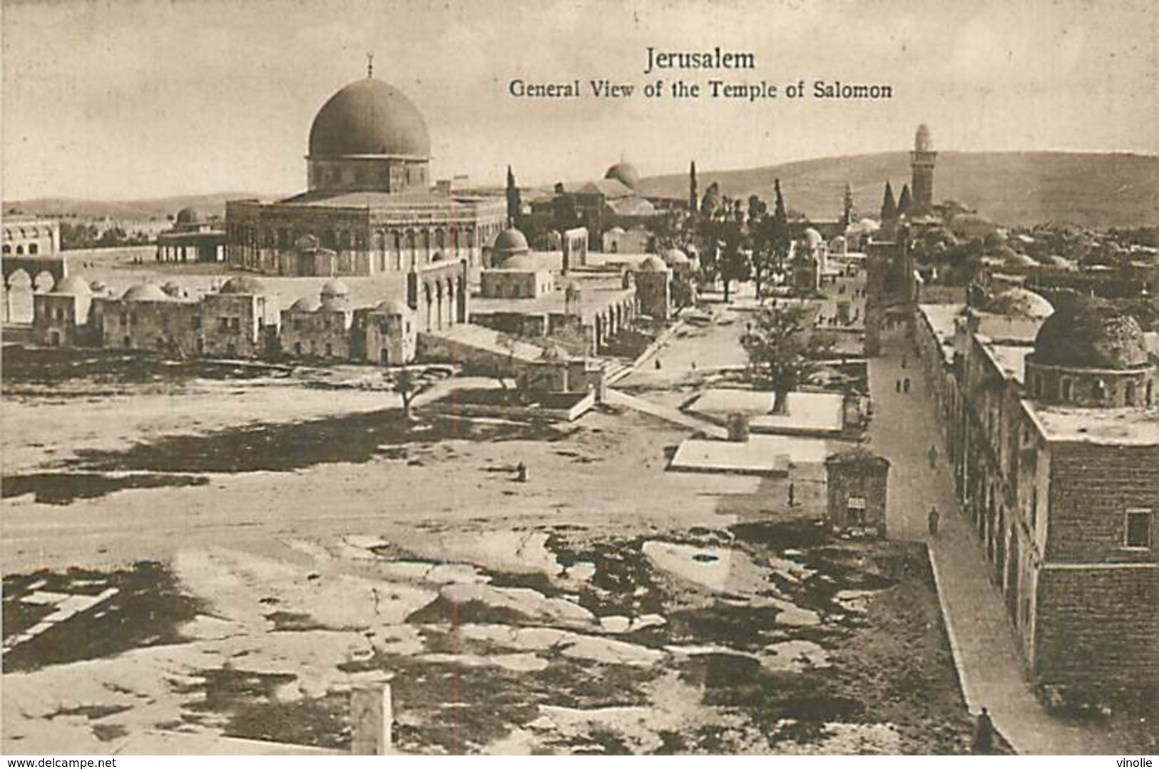 A-17-1698   : JERUSALEM  GENERAL VIEW OF THE TEMPLE OF SALOMON. - Palästina