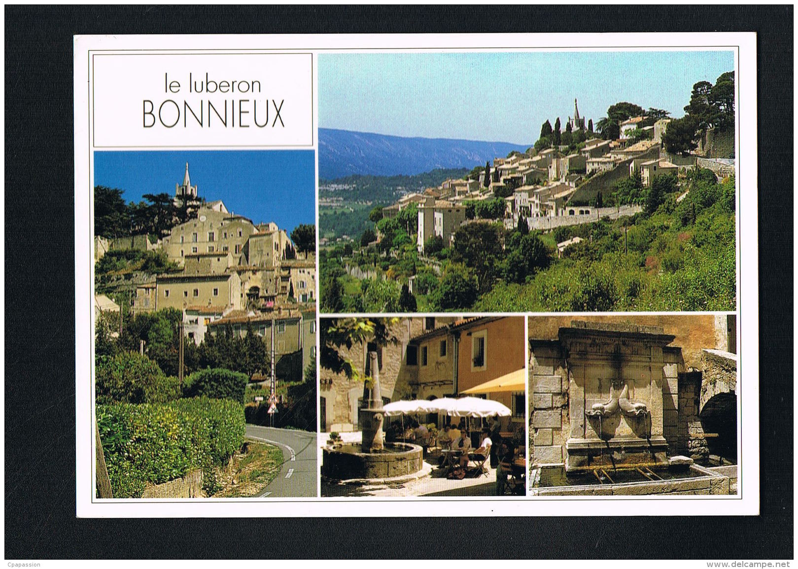 BONNIEUX -VAUCLUSE -LE LUBERON- Multivues - -Recto Verso-  Paypal Sans Frais - Bonnieux