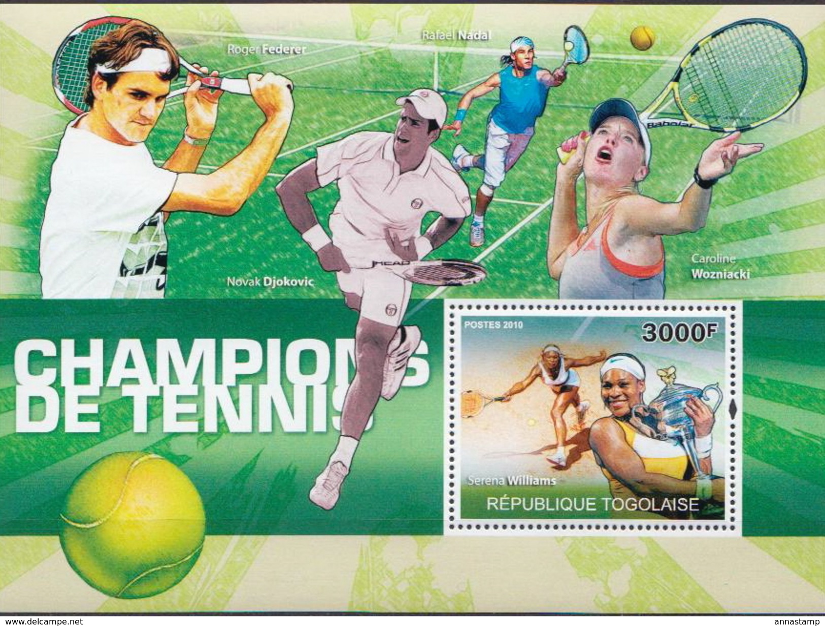 Togo MNH Tennis Sheetlet And SS - Tennis