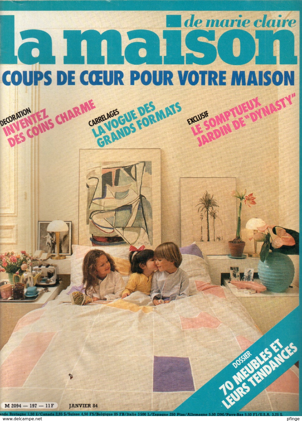 La Maison De Marie-Claire N°197, Janvier 1984 - Home Decoration