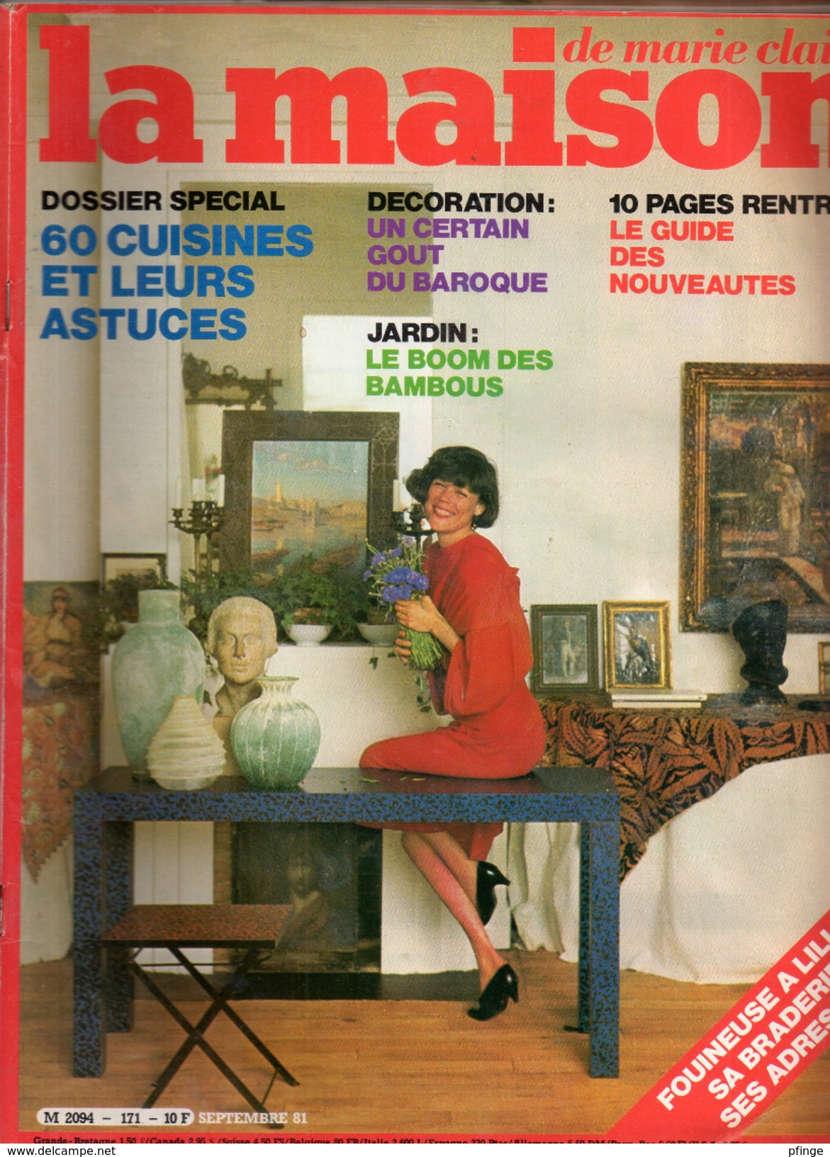 La Maison De Marie-Claire N°171, Septembre 1981 - Home Decoration