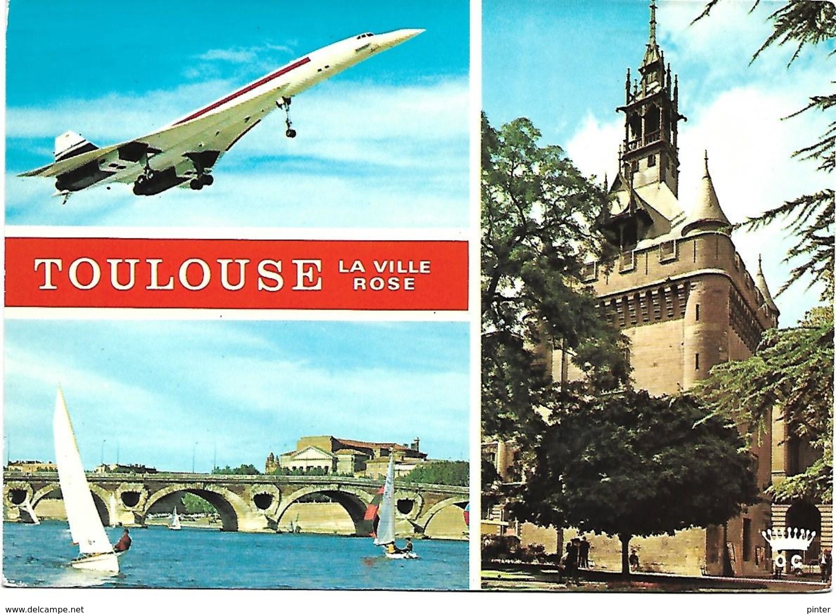 AVION CONCORDE - TOULOUSE La Ville Rose - 1946-....: Moderne