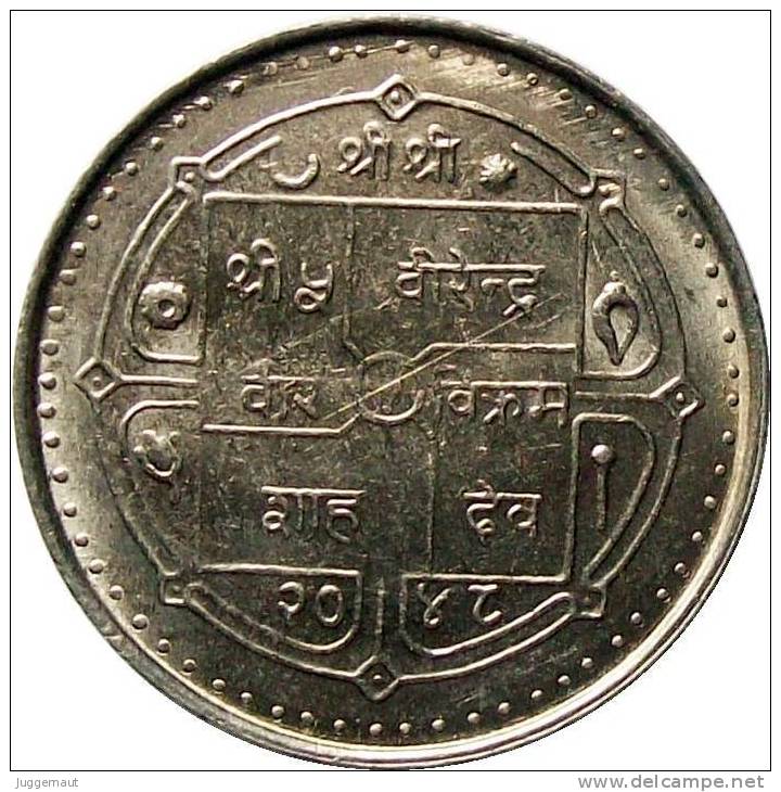 NEPAL PARLIAMENT SESSION 1991 COMMEMORATIVE COIN NEPAL 1991 KM-1062 UNCIRCULATED UNC - Nepal