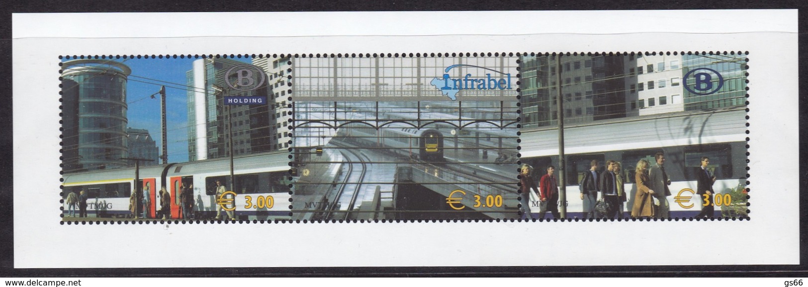 2005 Belgien, Eisenbahnmarken  TRV Block 8 , MNH **, - Autres & Non Classés