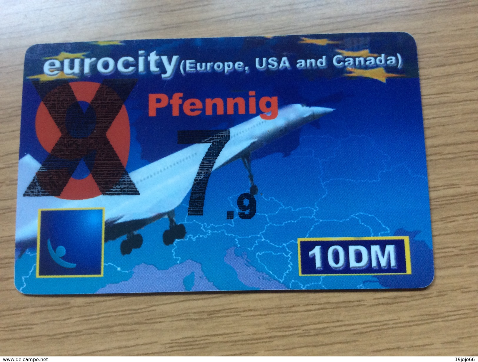 Euro City - 10 DM Concorde Airplane - Overprint 7,9 Pfennig   - Little Printed  -   Used Condition - [2] Prepaid