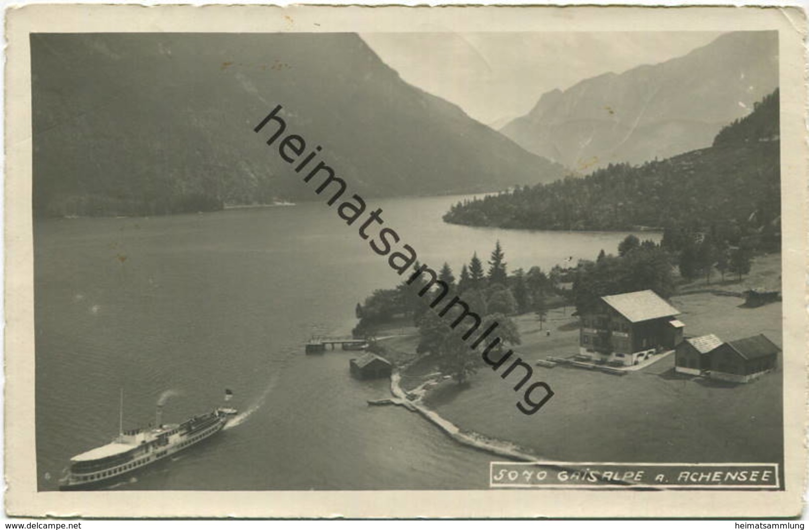 Gaisalpe Am Achensee - Foto-AK - Verlag Wilhelm Stempfle Innsbruck - Gel. 1927 - Achenseeorte