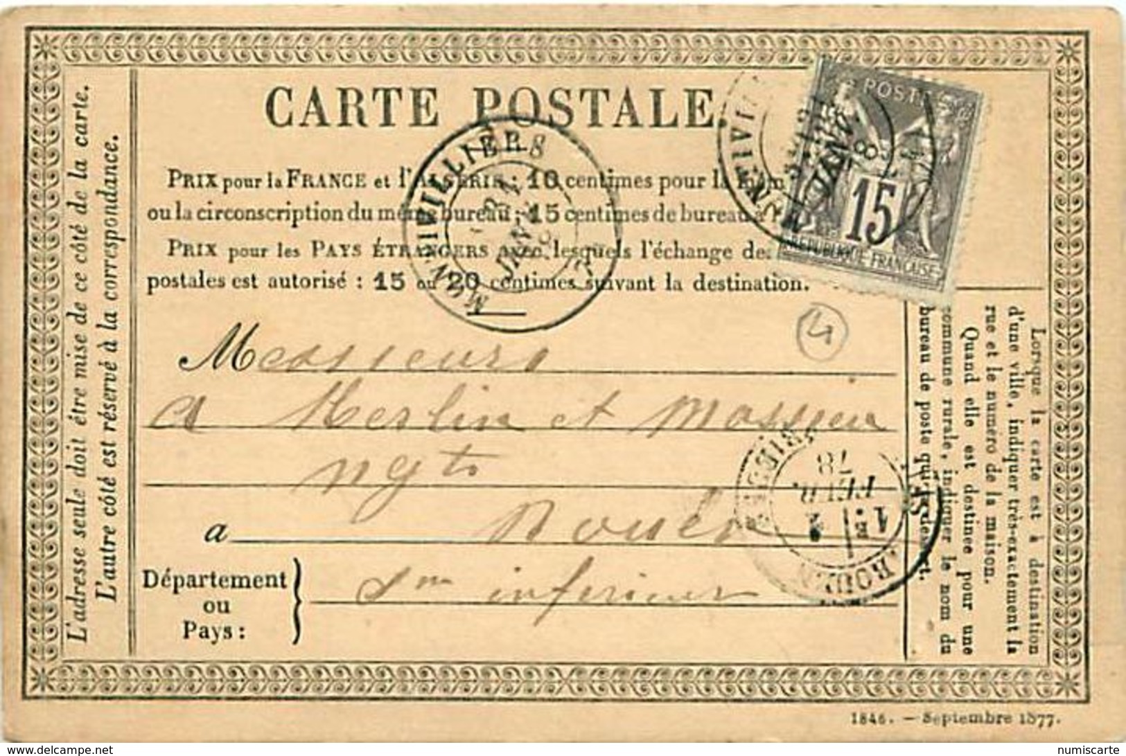 Cpa Précurseur 1878 De MONTIVILLIERS 76 à Rouen - Montivilliers