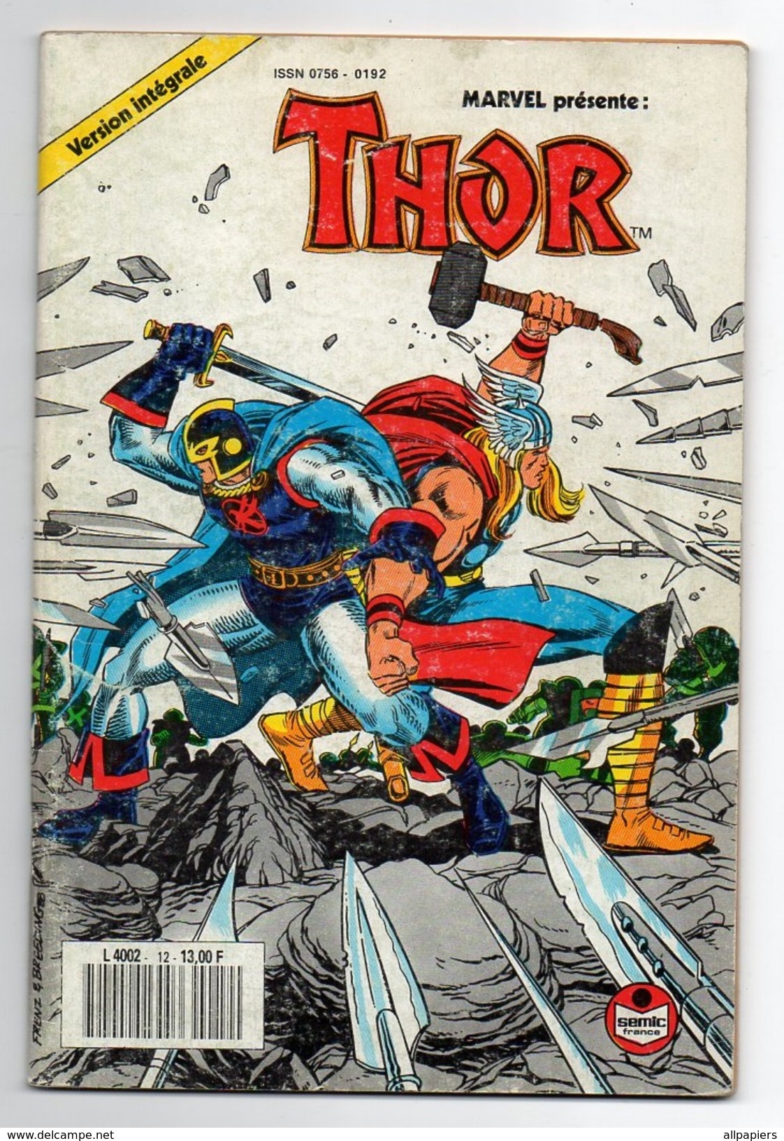 Thor N°12 La Force-terre Entre En Scène - Au Royaume De La Mort De 1988 - Thor